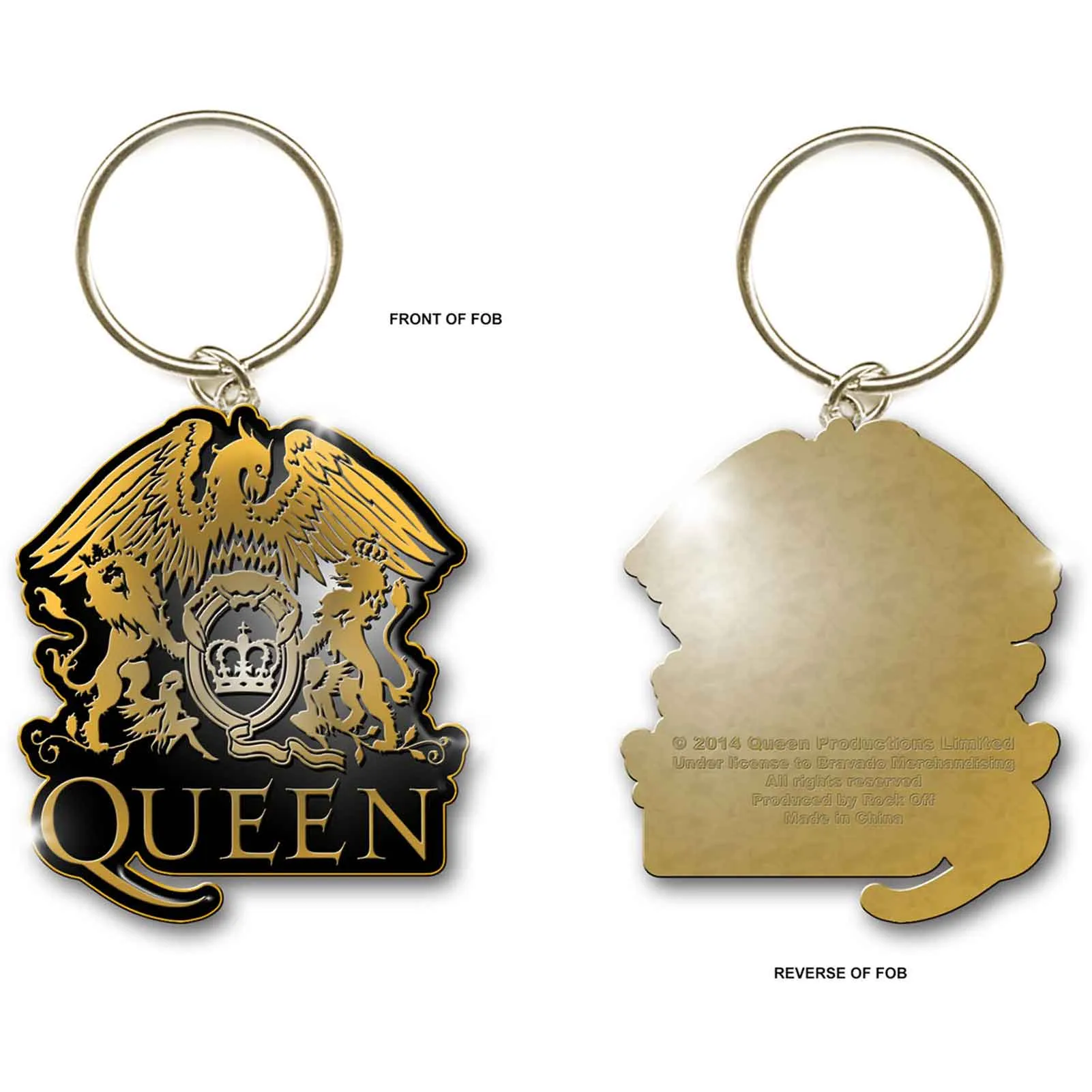 Gold Crest Keyring