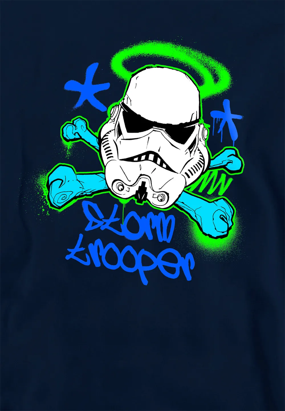Star Wars Stencil Trooper Youth Kids Pull-Over Hoodie, Navy 2 Star Wars Stencil Trooper Youth Kids Pull-Over Hoodie, Navy