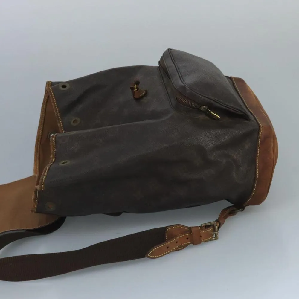 Preloved Casual Backpack Monogram Canvas Women 5 Preloved Casual Backpack Monogram Canvas Women