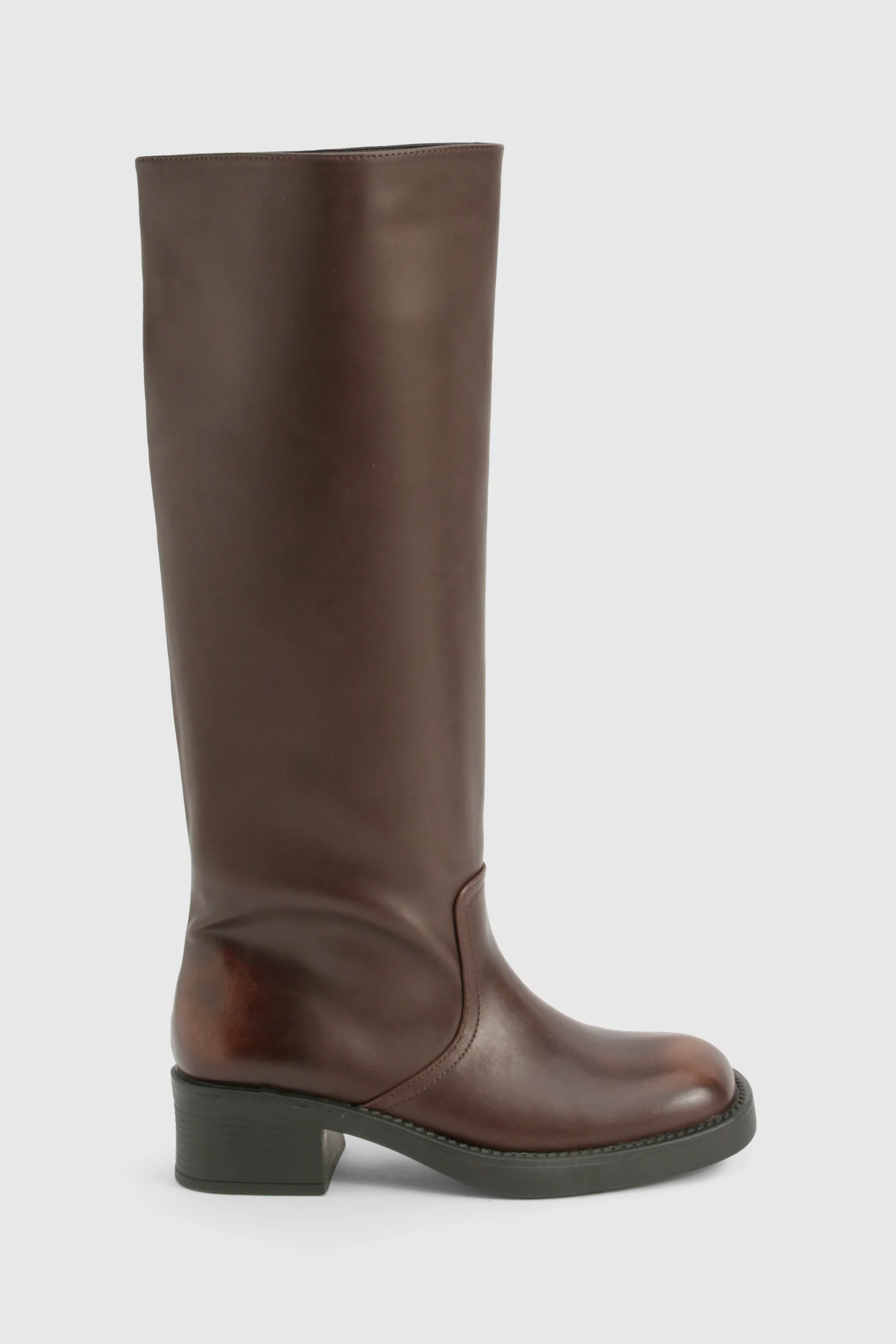 Distressed Column Knee High Boots 3 Distressed Column Knee High Boots