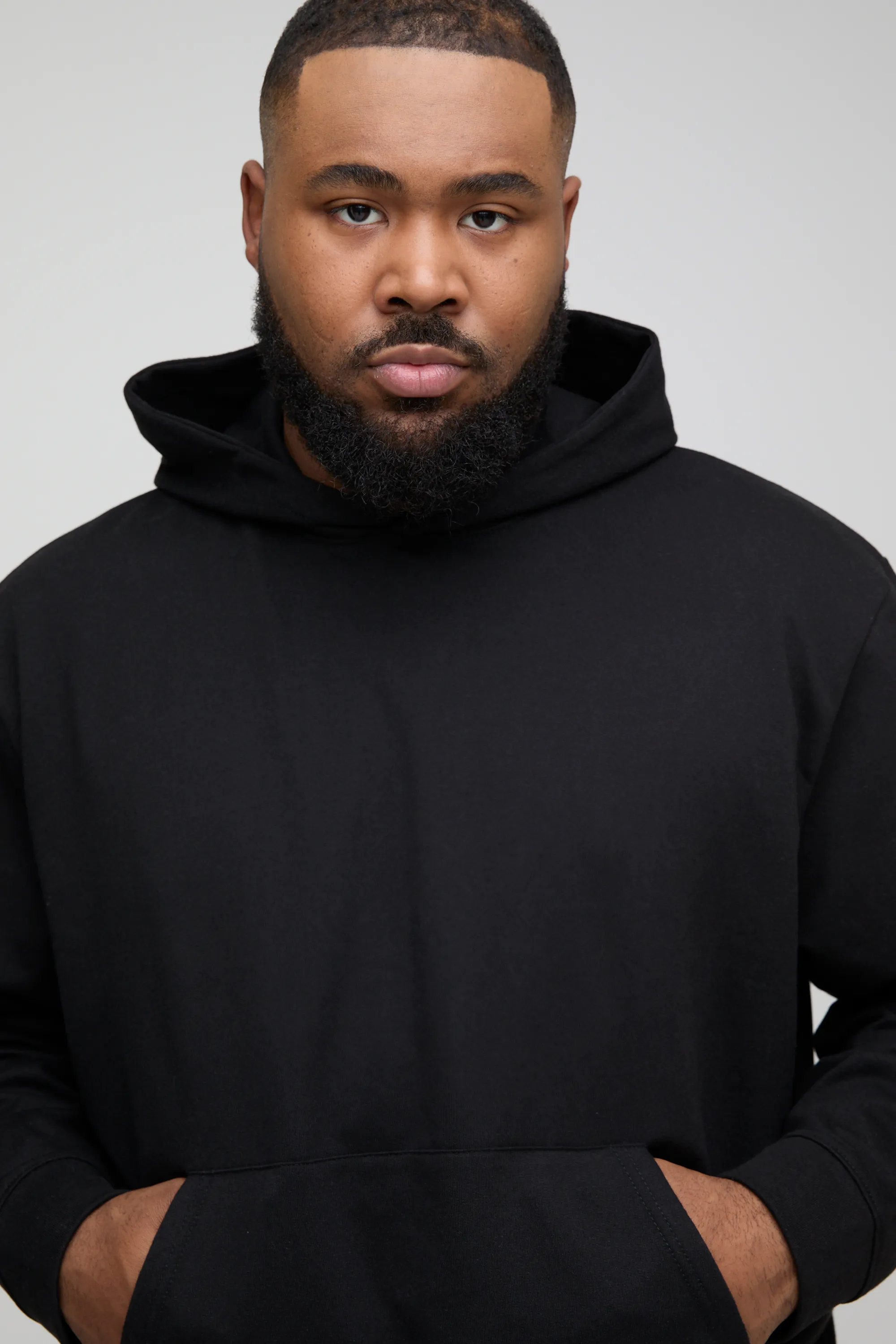 Plus 260GSM Loopback Boxy Oversized Fit Basic Hoodie 3 Plus 260GSM Loopback Boxy Oversized Fit Basic Hoodie