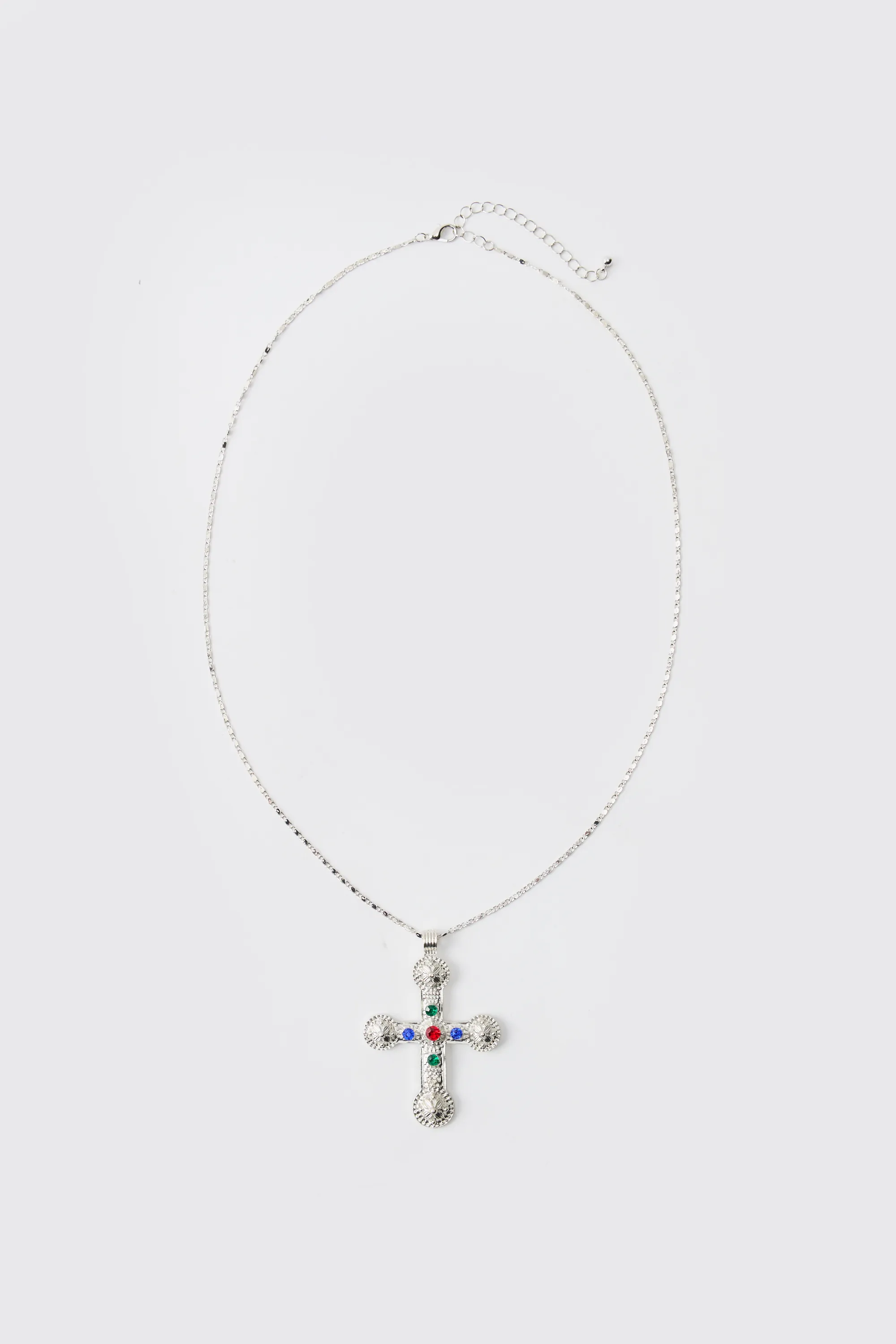 Cross Pendant Necklace In Silver