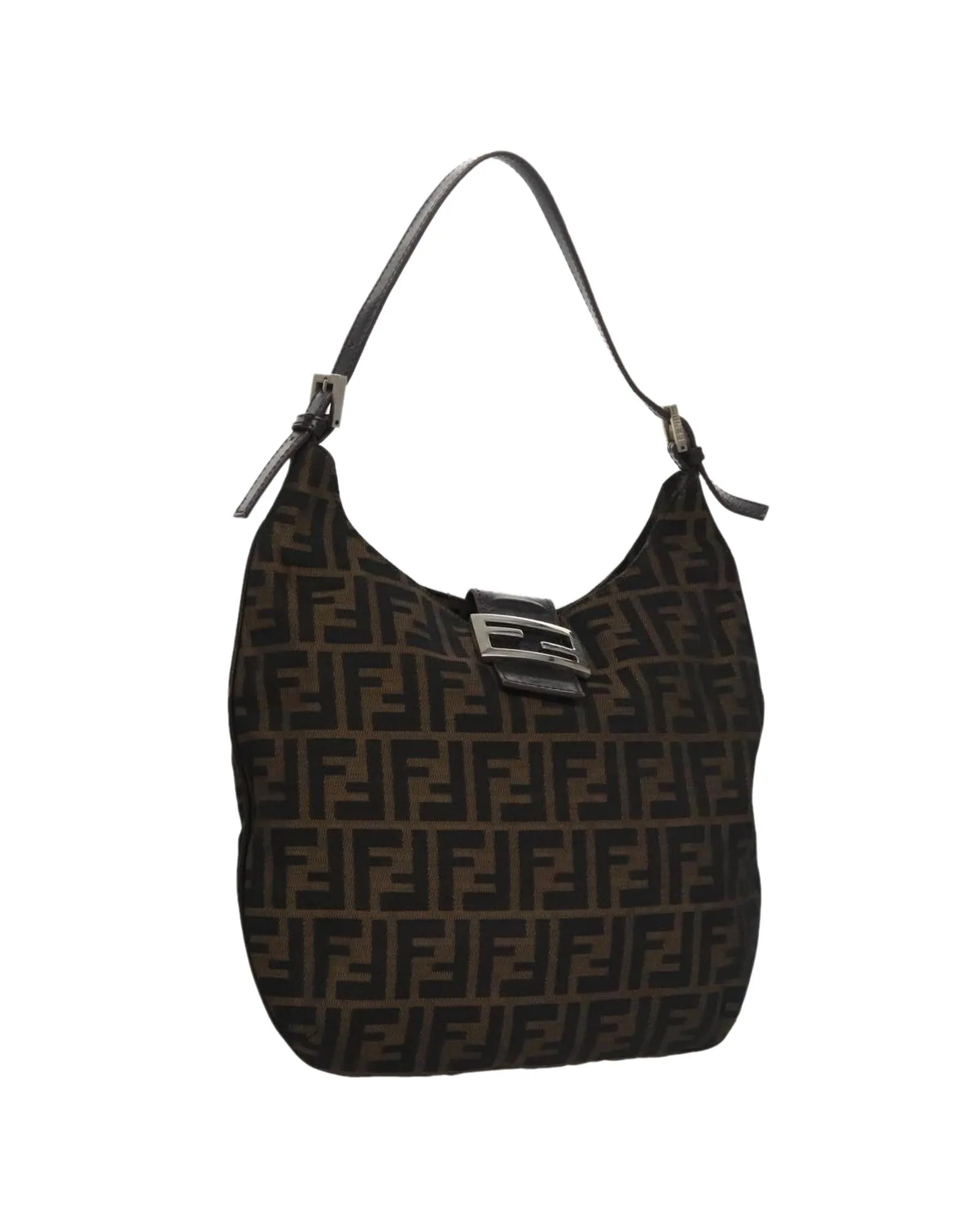 PrelovedMonogram Canvas Shoulder Bag- Brown