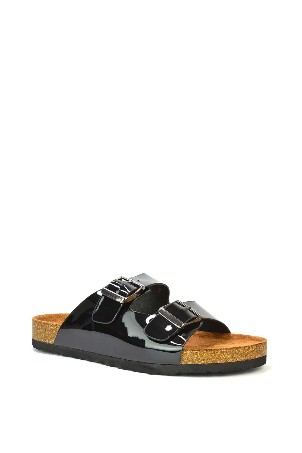 'Star' Double Strap Buckle Up Summer Slip On Flat Sandals 3 'Star' Double Strap Buckle Up Summer Slip On Flat Sandals