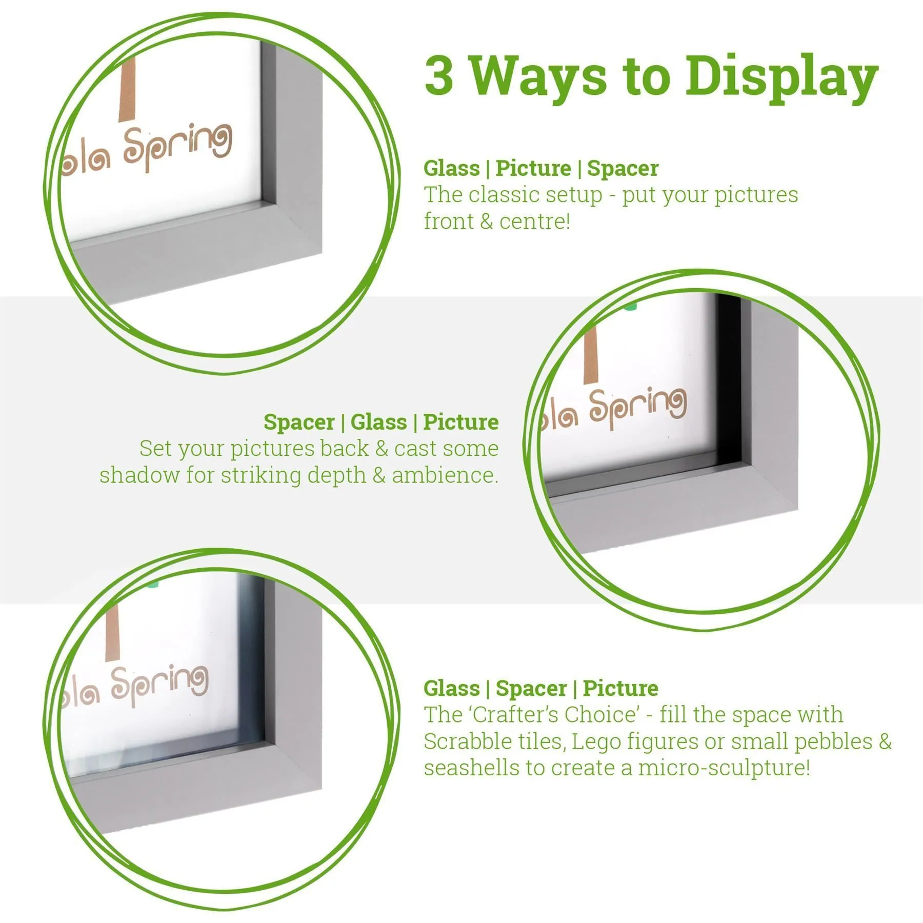 3D Deep Box Photo Frames - 12 x 12 - Pack of 2 3 3D Deep Box Photo Frames - 12 x 12 - Pack of 2