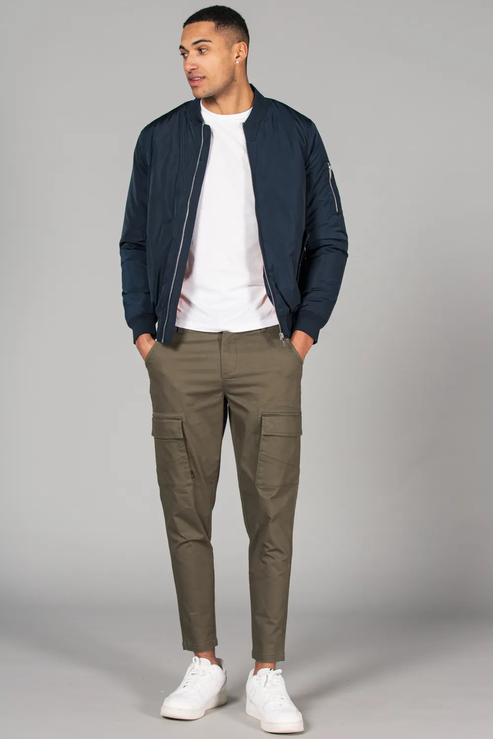 Bomber Jacket with Zip Fastening 3 Bomber Jacket with Zip Fastening