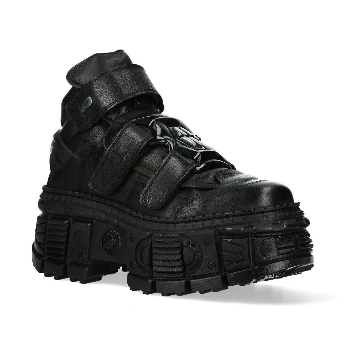 New Rock Metallic Ankle Leather Boots-WALL285-S2 3 New Rock Metallic Ankle Leather Boots-WALL285-S2