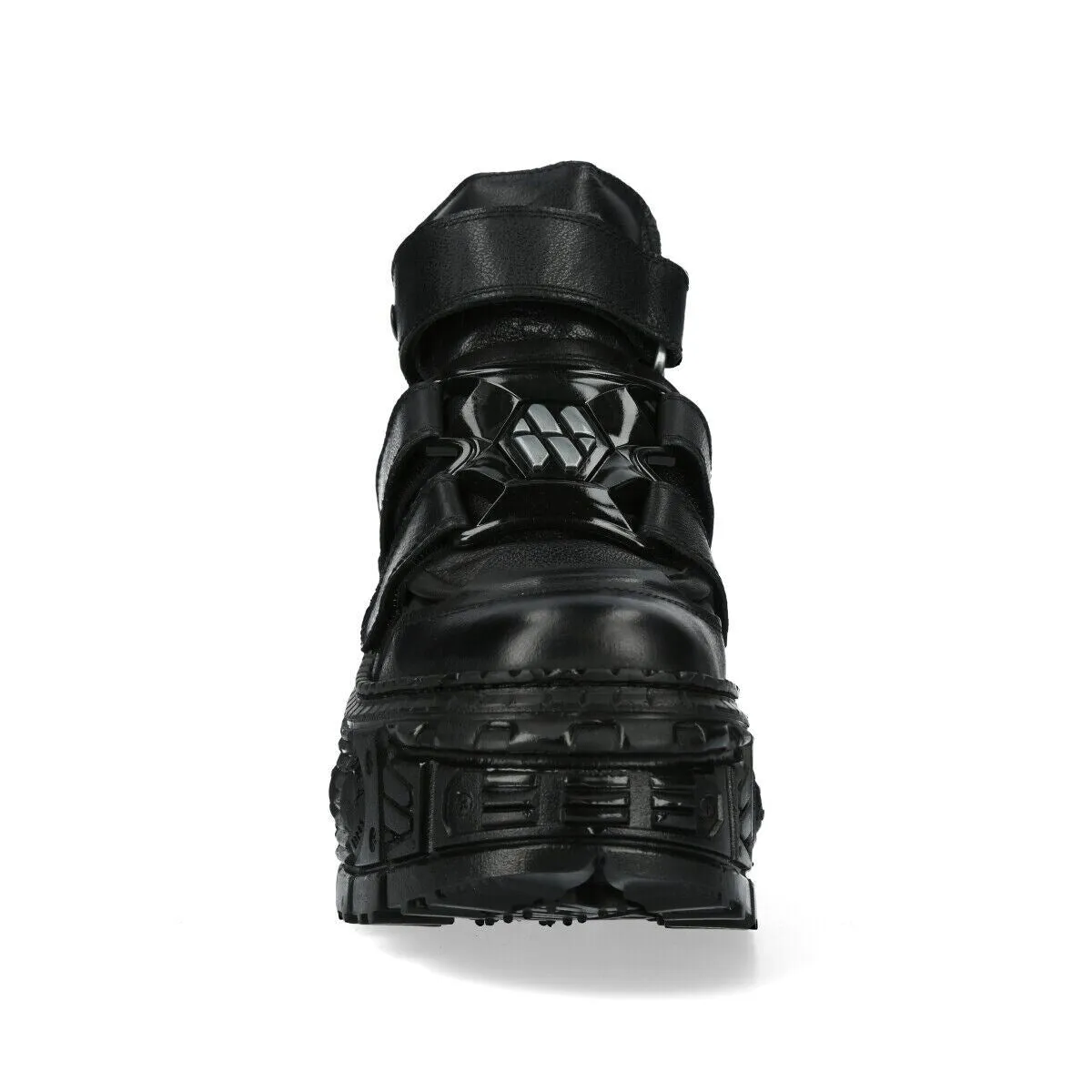 New Rock Metallic Ankle Leather Boots-WALL285-S2 4 New Rock Metallic Ankle Leather Boots-WALL285-S2