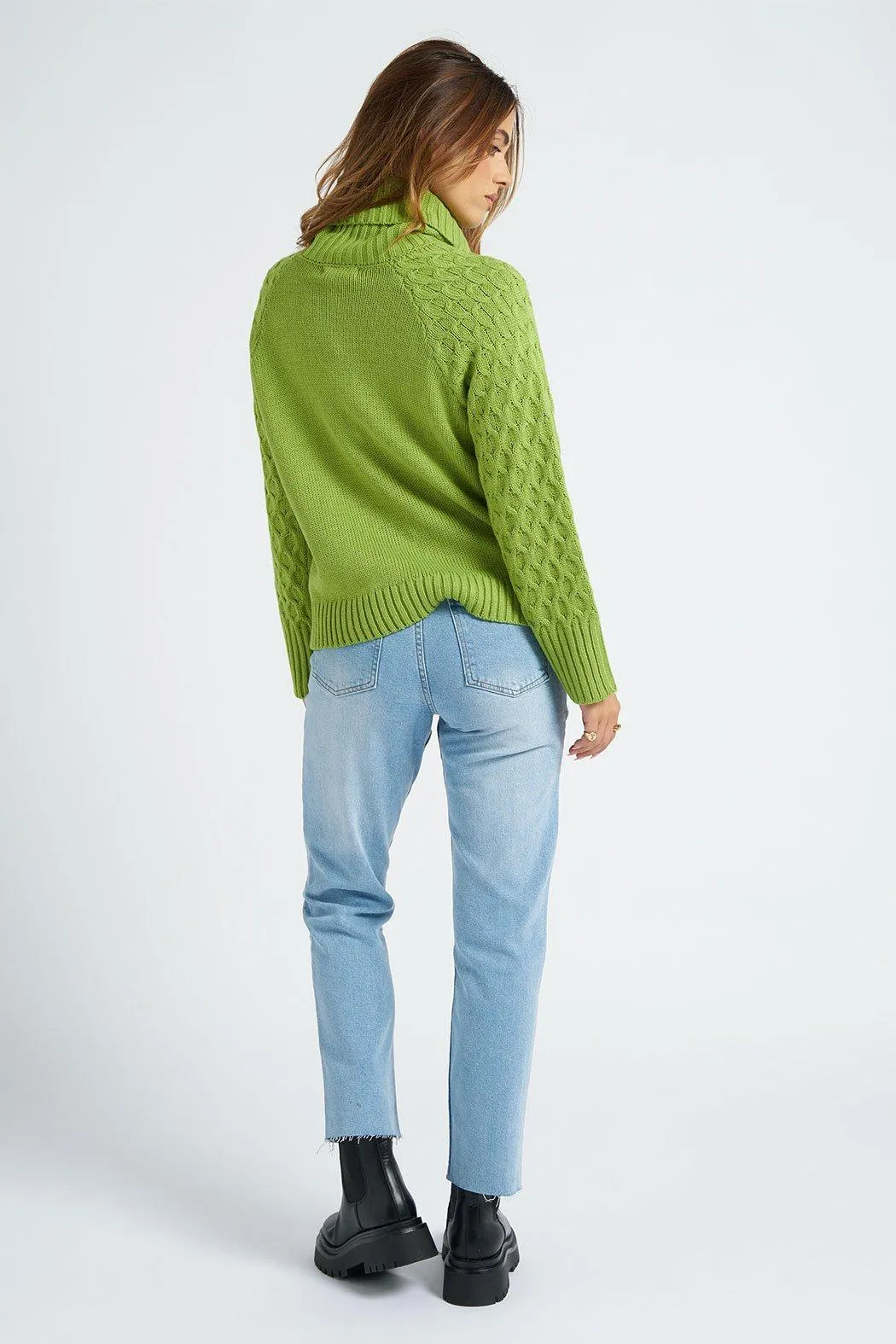 Honeycomb Cable Roll Neck Jumper 5 Honeycomb Cable Roll Neck Jumper