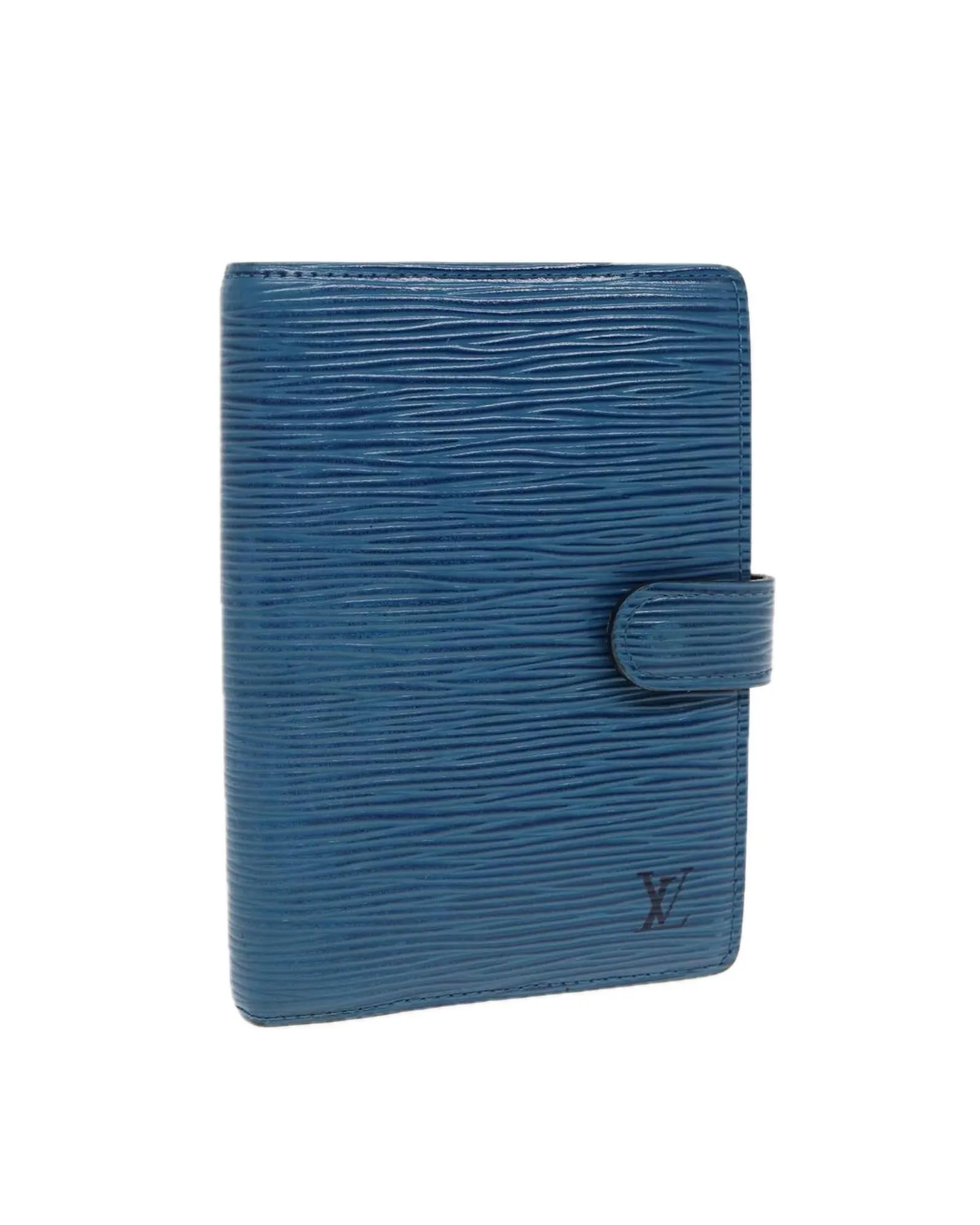 Preloved Agenda PM Organizer Epi Leather Wallet Unisex - Blue Gart