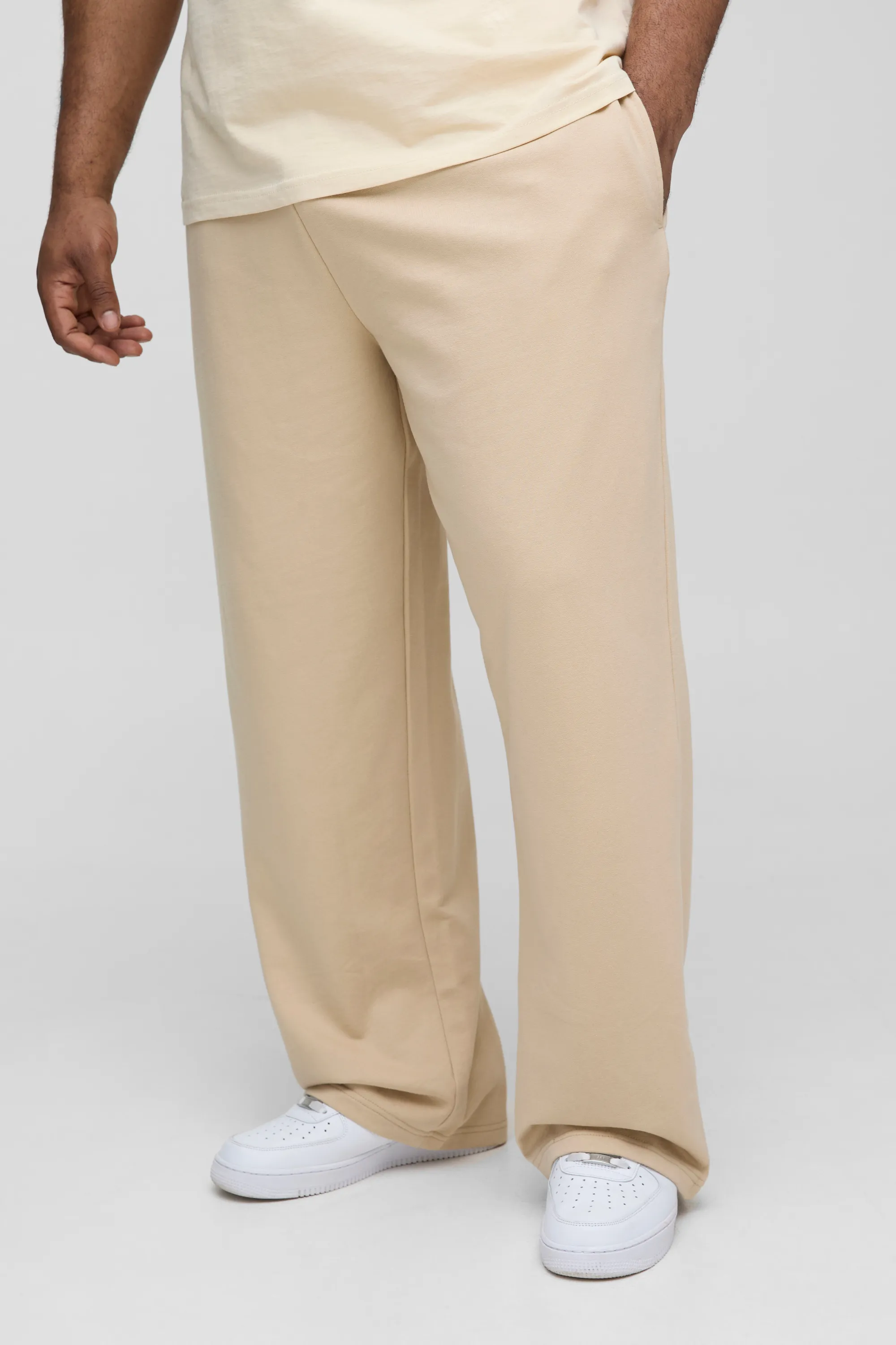 Plus 260GSM Loopback Relaxed Fit Basic Joggers 1 Plus 260GSM Loopback Relaxed Fit Basic Joggers