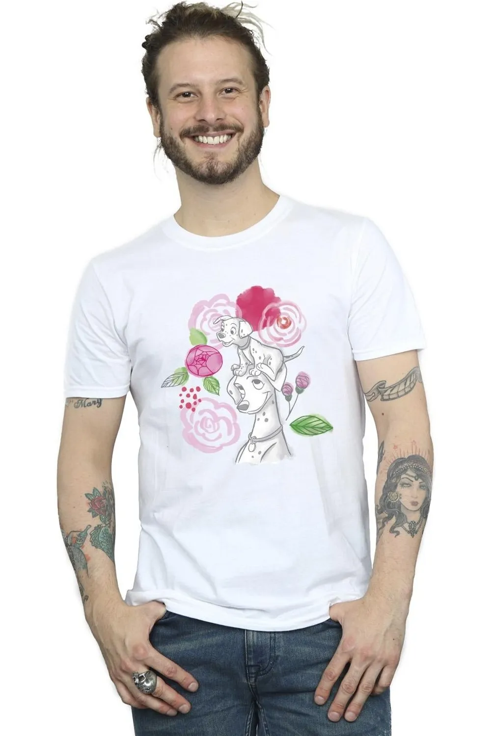 101 Dalmatians Flowers T-Shirt 1 101 Dalmatians Flowers T-Shirt