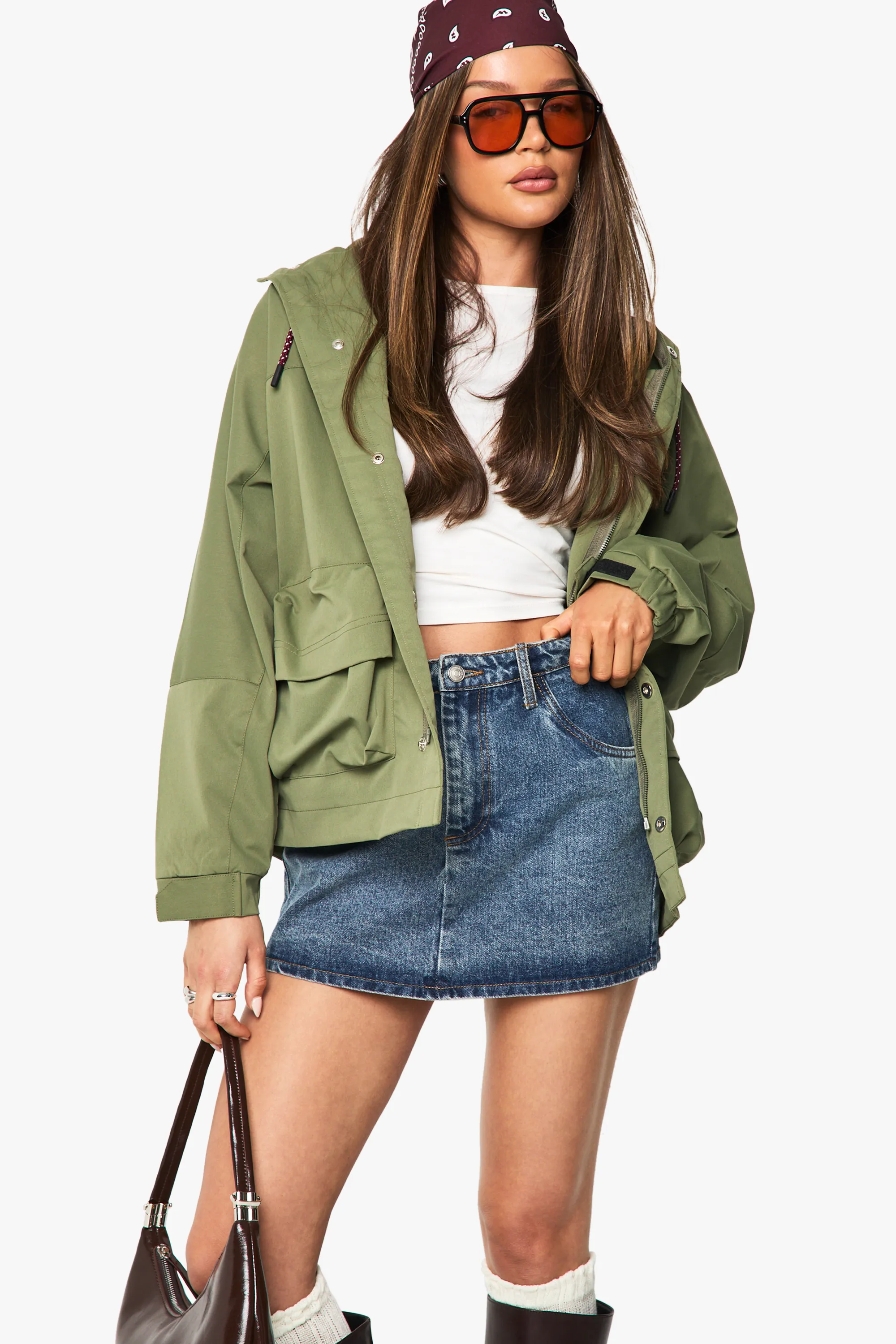 Contrast Tie Detail Jacket