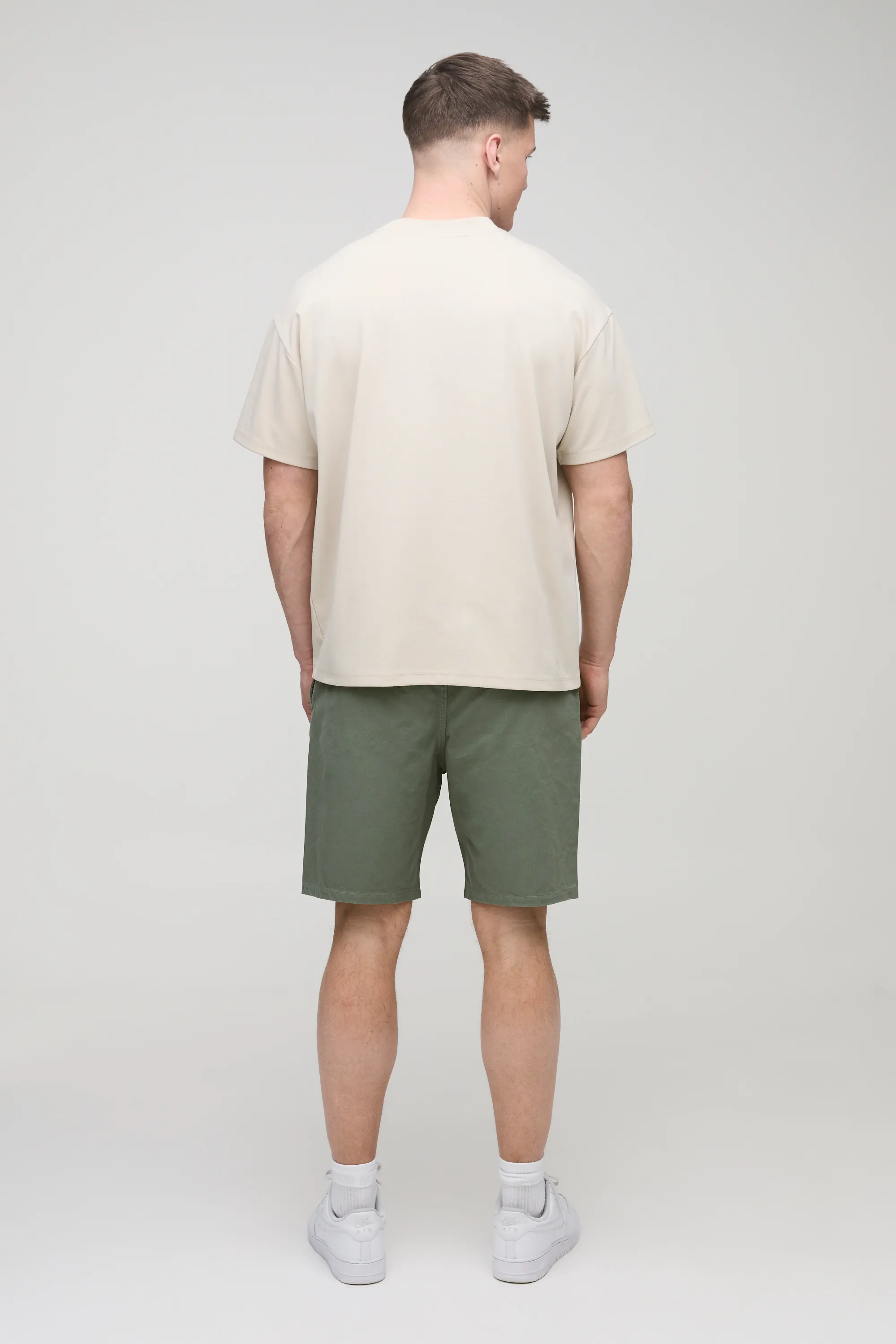 Tall Elasticated Waist Slim Fit Shorts 2 Tall Elasticated Waist Slim Fit Shorts