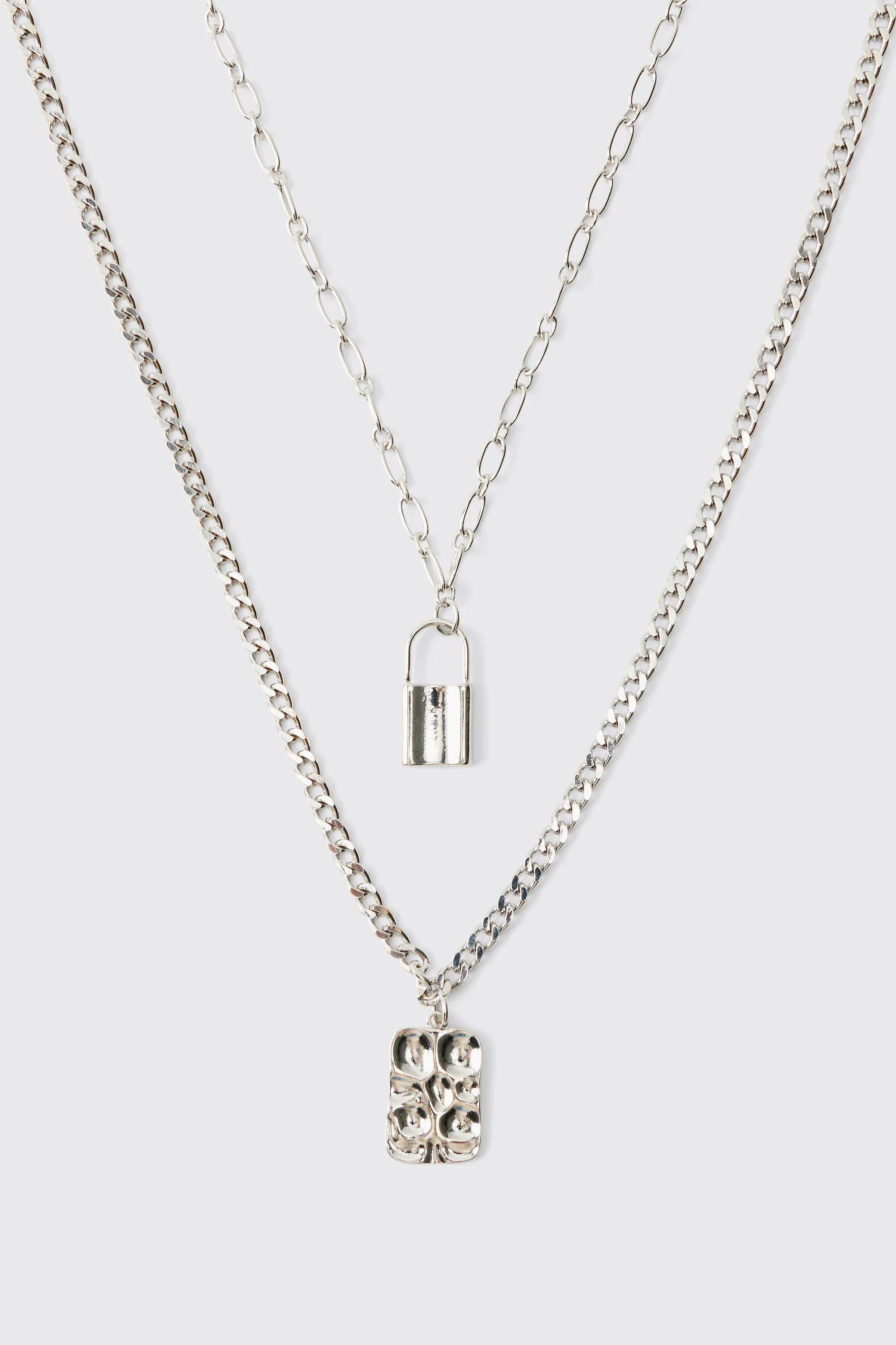 Layered Lock Necklace 2 Layered Lock Necklace