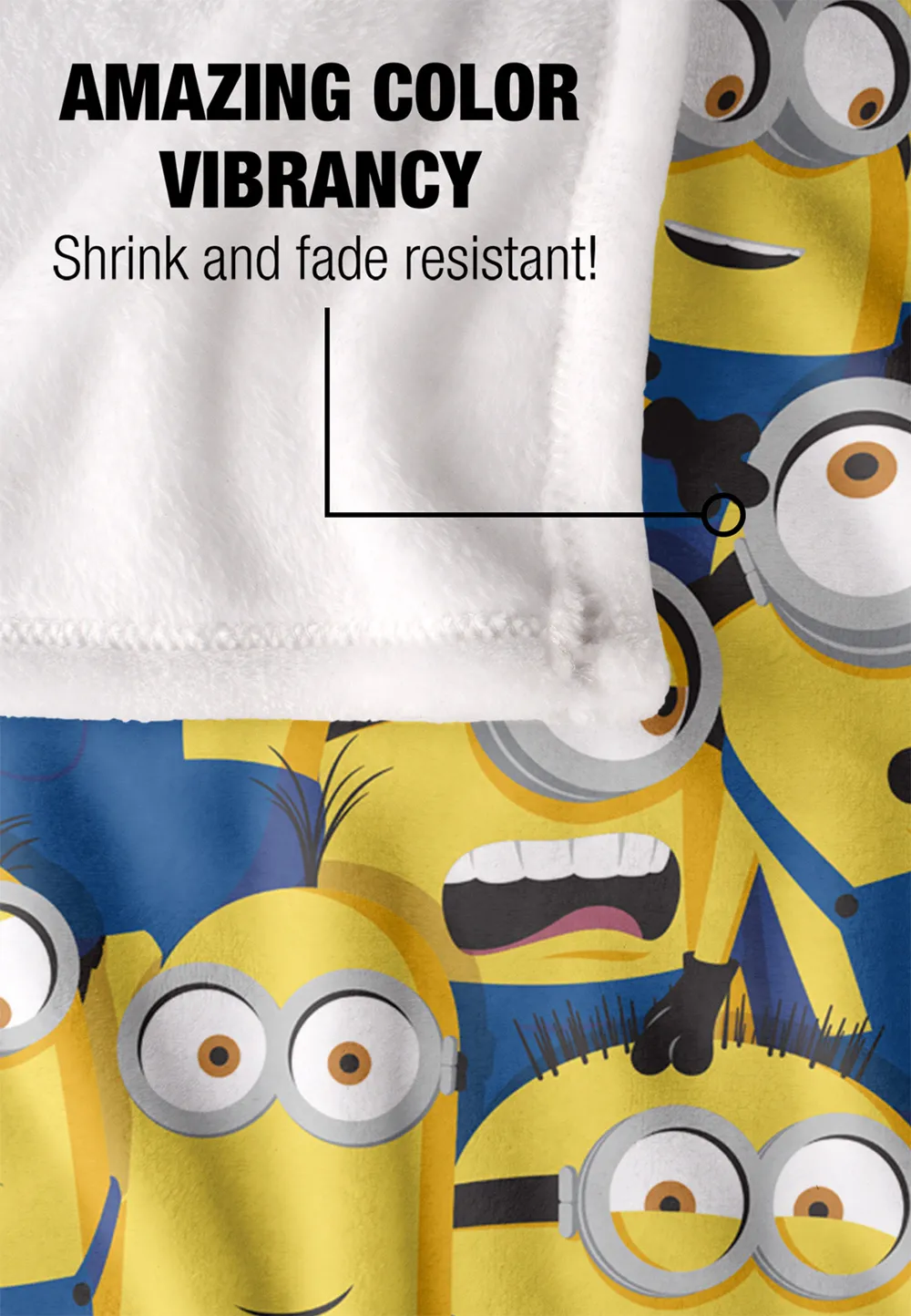 Minions Minion Group Silky Touch Blanket 152x127cm 4 Minions Minion Group Silky Touch Blanket 152x127cm