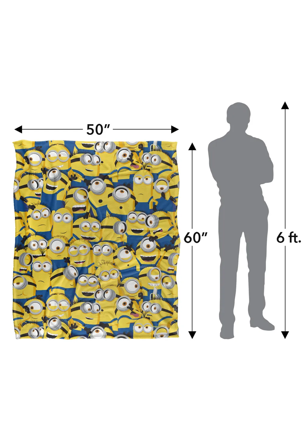 Minions Minion Group Silky Touch Blanket 152x127cm 5 Minions Minion Group Silky Touch Blanket 152x127cm