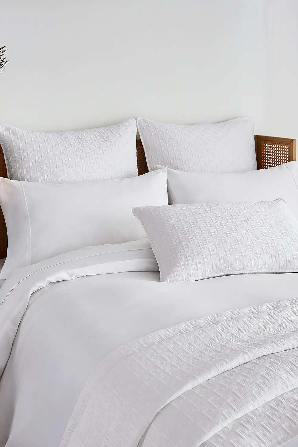 'TB Plain Dye' Cotton Sateen Square Oxford Pillowcase 3 'TB Plain Dye' Cotton Sateen Square Oxford Pillowcase