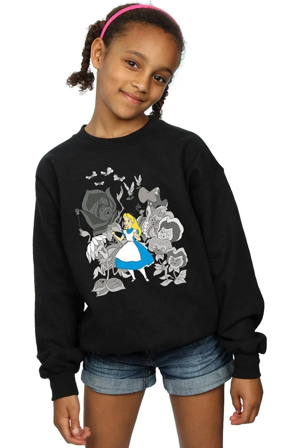 Alice In Wonderland Flowers Sweatshirt