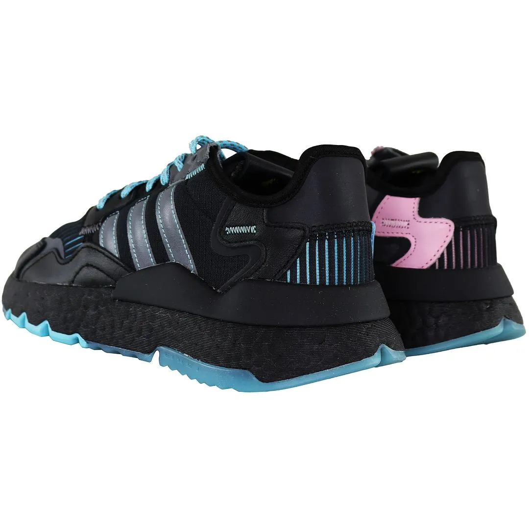 Ninja Nite Jogger J Lace-Up Black Synthetic Trainers 3 Ninja Nite Jogger J Lace-Up Black Synthetic Trainers