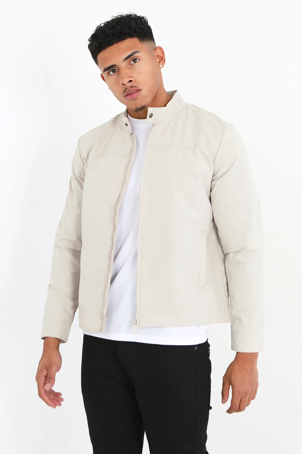 Zip Through Biker Jacket 1 Zip Through Biker Jacket