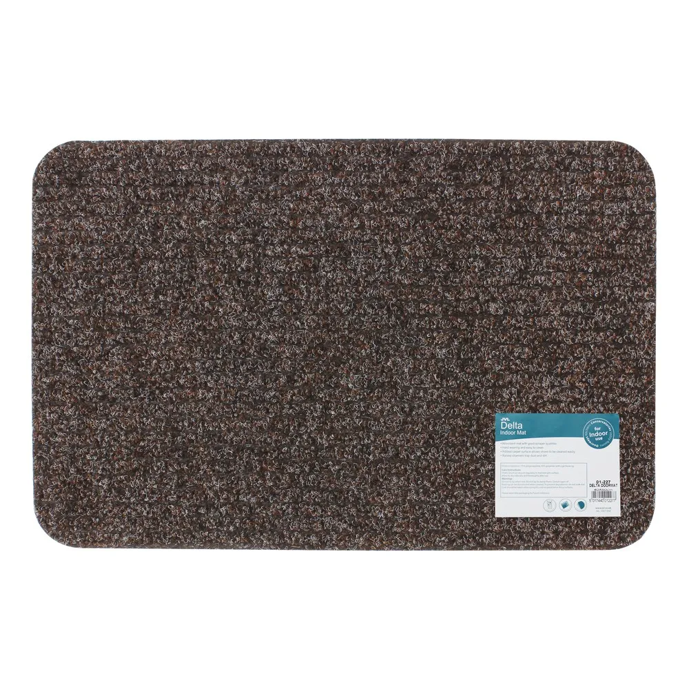 Heavy Duty Commodore Barrier Door Mat, 60x80cm, Grey/Black
