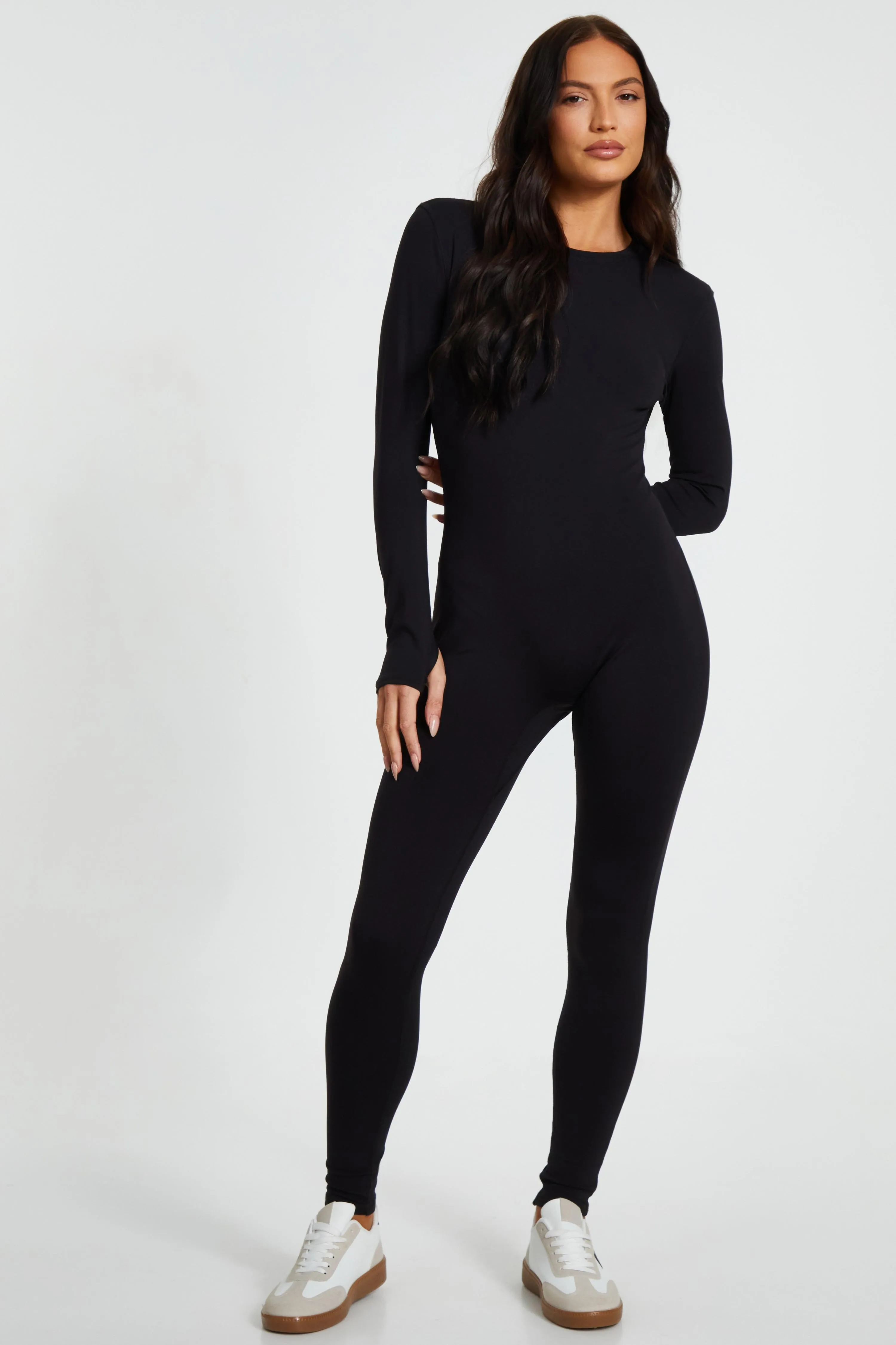 Black Long Sleeve Unitard
