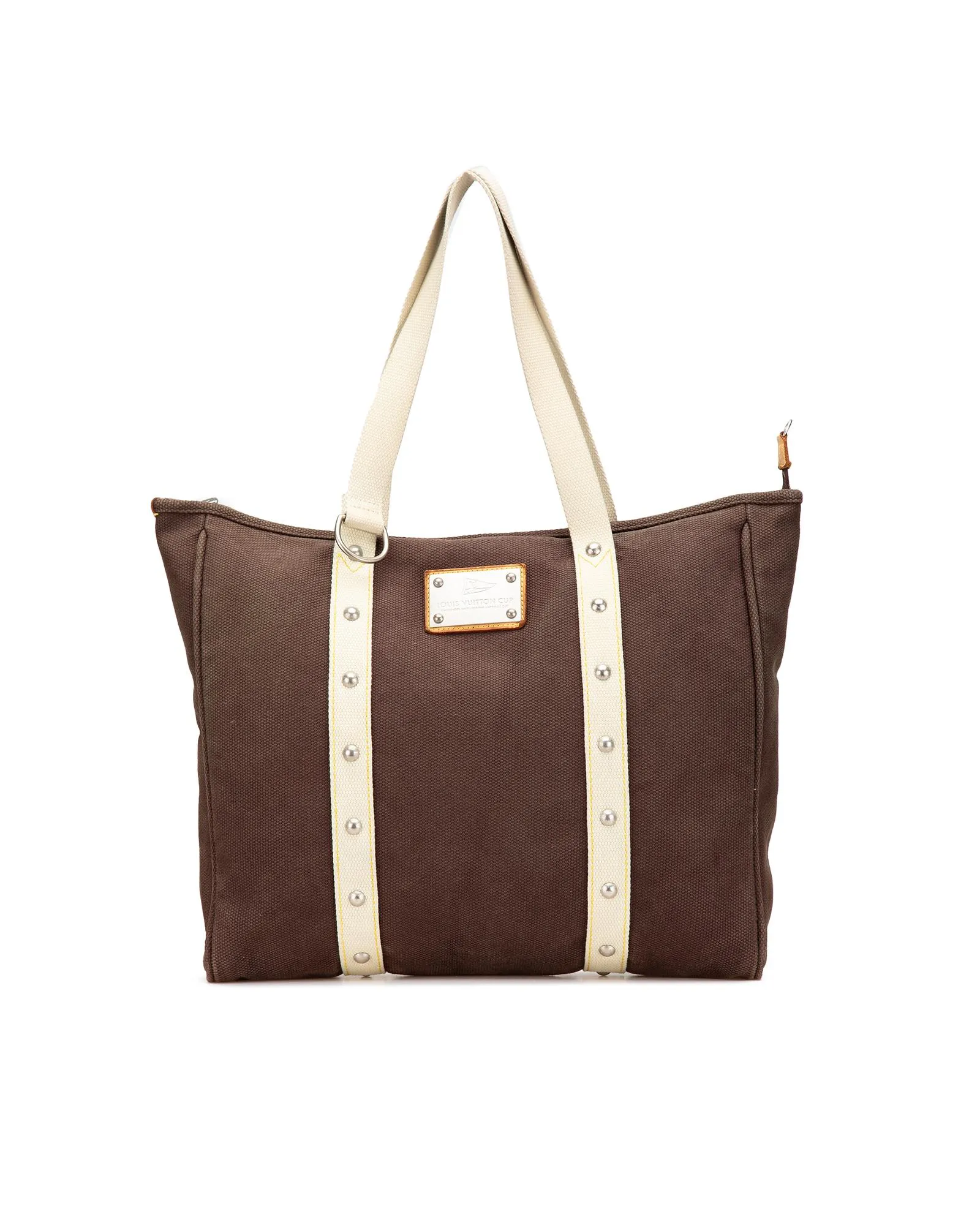 Preloved Canvas Tote Bag- Brown 1 Preloved Canvas Tote Bag- Brown