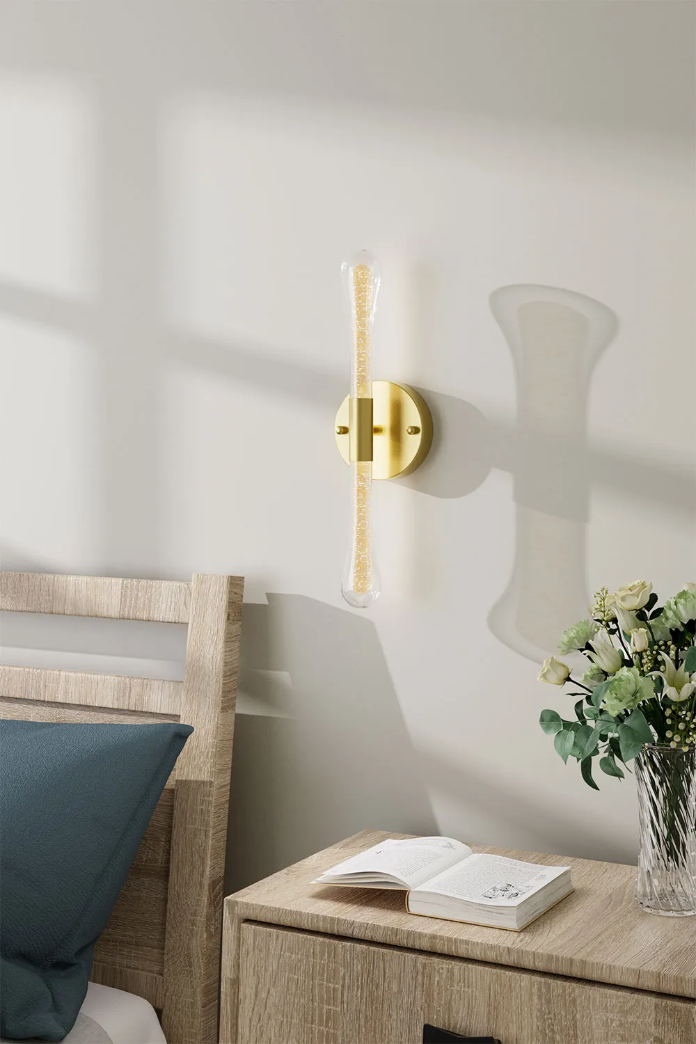 LED Crystal Wall Sconce Light 1 LED Crystal Wall Sconce Light