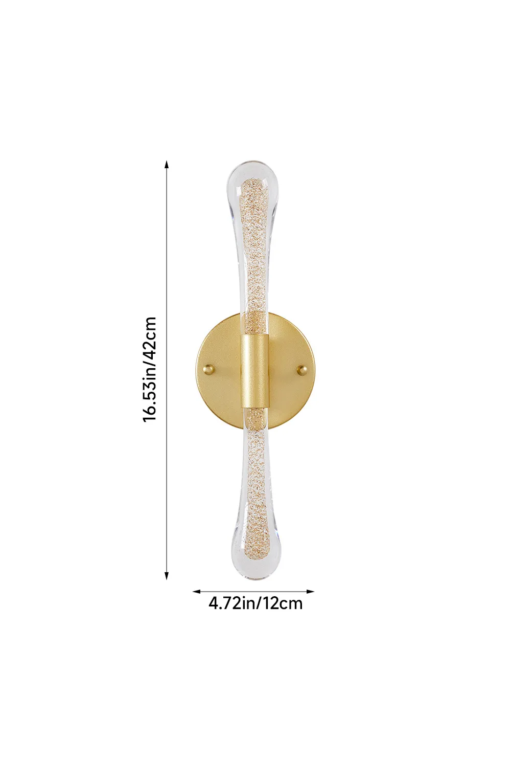 LED Crystal Wall Sconce Light 3 LED Crystal Wall Sconce Light