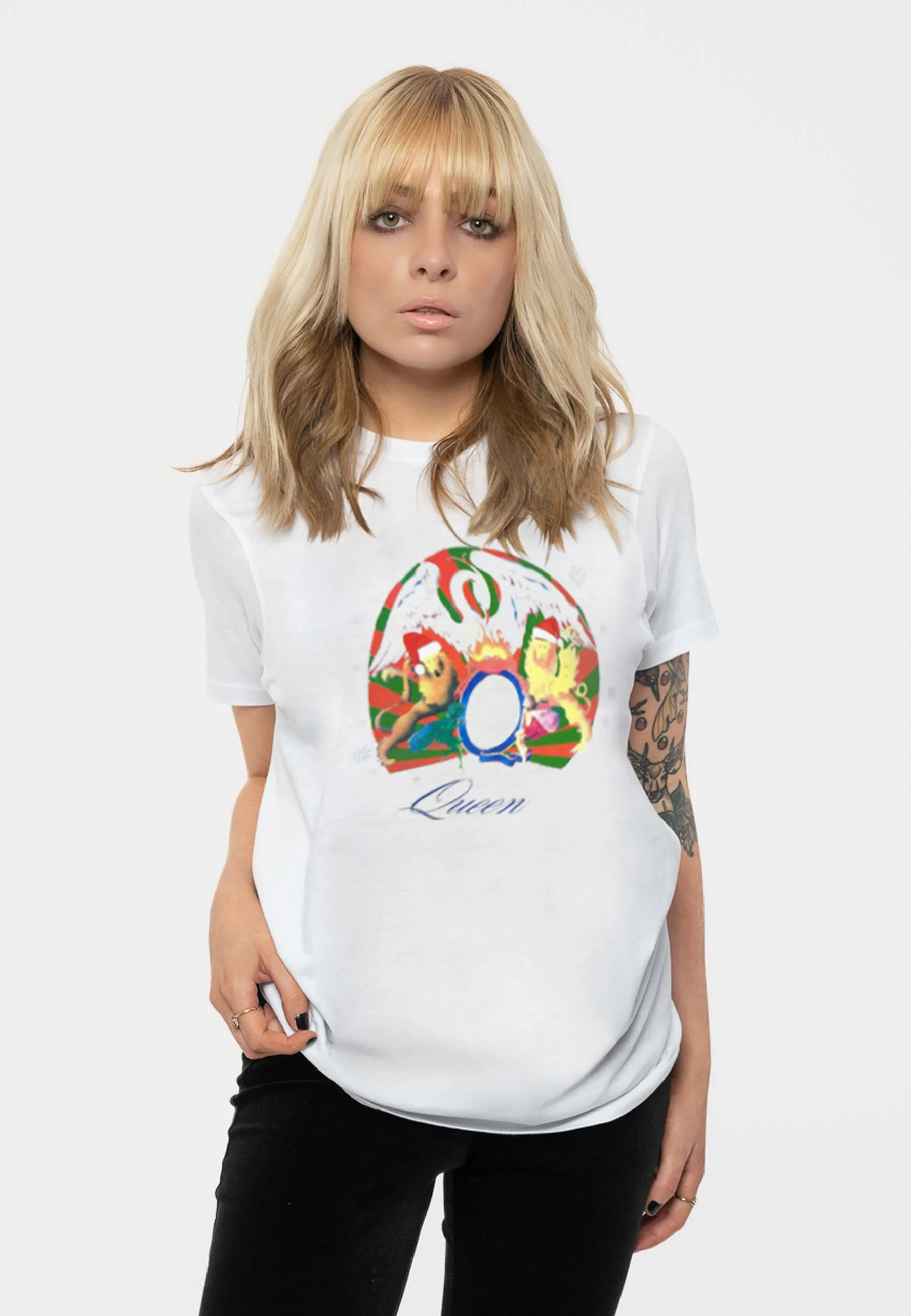 Snowflake Crest Christmas T Shirt