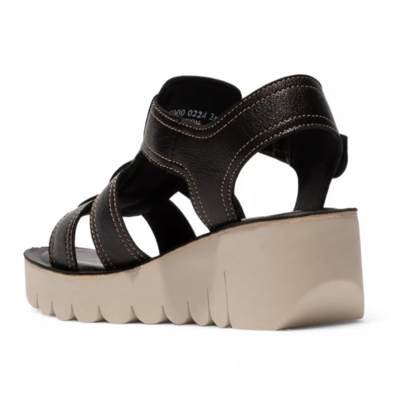 YUDD236FLY Mousse Leather Sandals Espadrille Platform Wedges 4 YUDD236FLY Mousse Leather Sandals Espadrille Platform Wedges