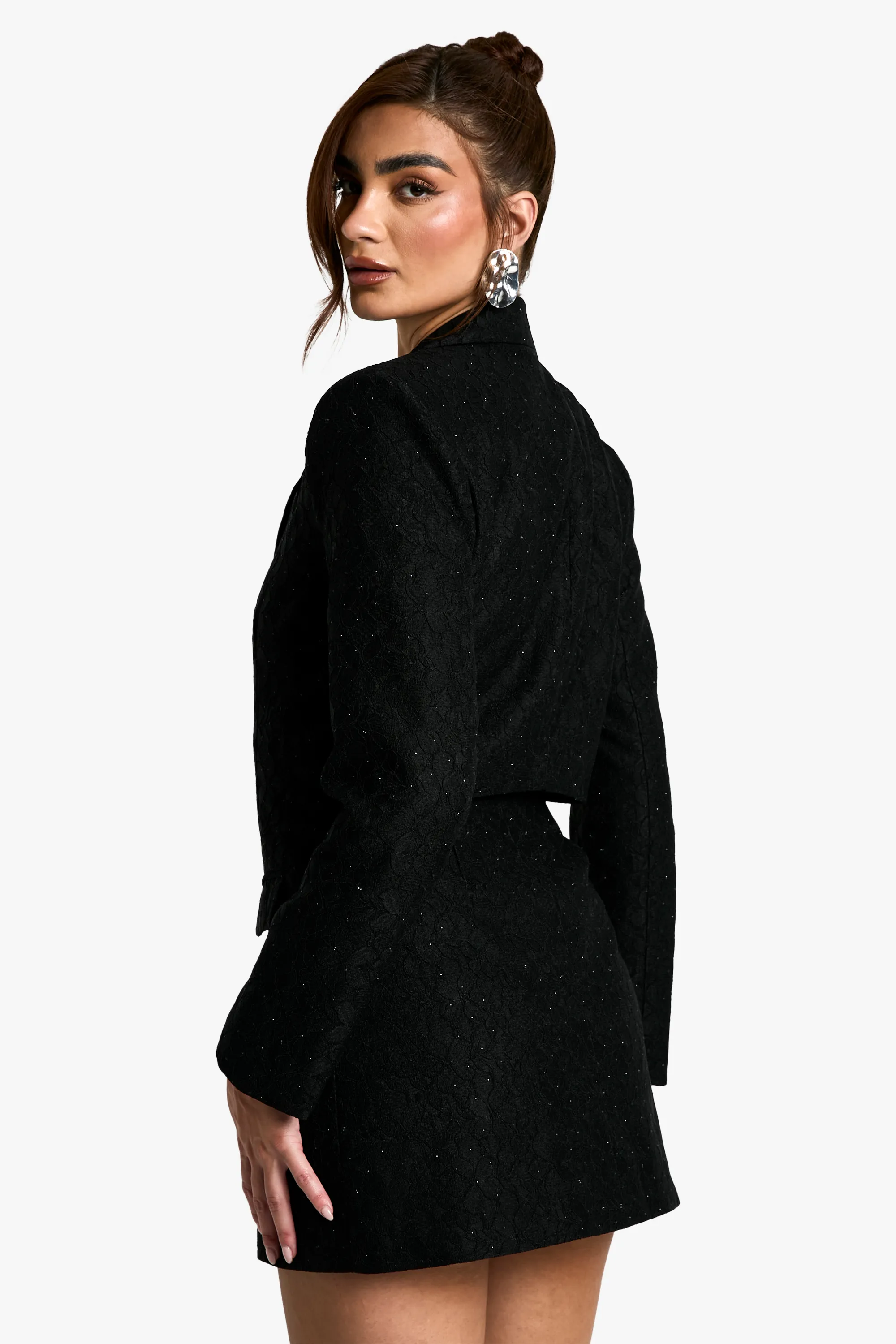 Sequin Lace Blazer Dress 2 Sequin Lace Blazer Dress