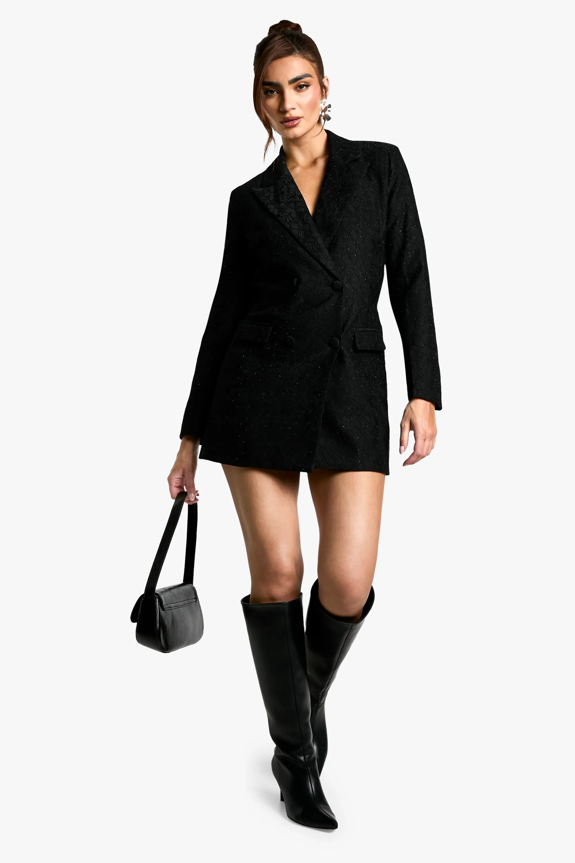 Sequin Lace Blazer Dress 3 Sequin Lace Blazer Dress
