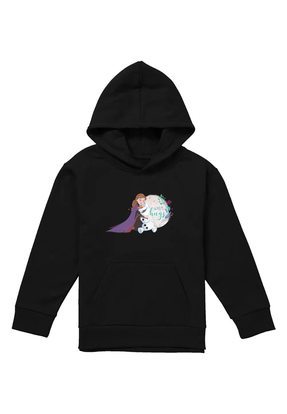 Frozen Anna And Olaf Like Warm Hugs Youth Kids Pull-Over Hoodie, Black 1 Frozen Anna And Olaf Like Warm Hugs Youth Kids Pull-Over Hoodie, Black