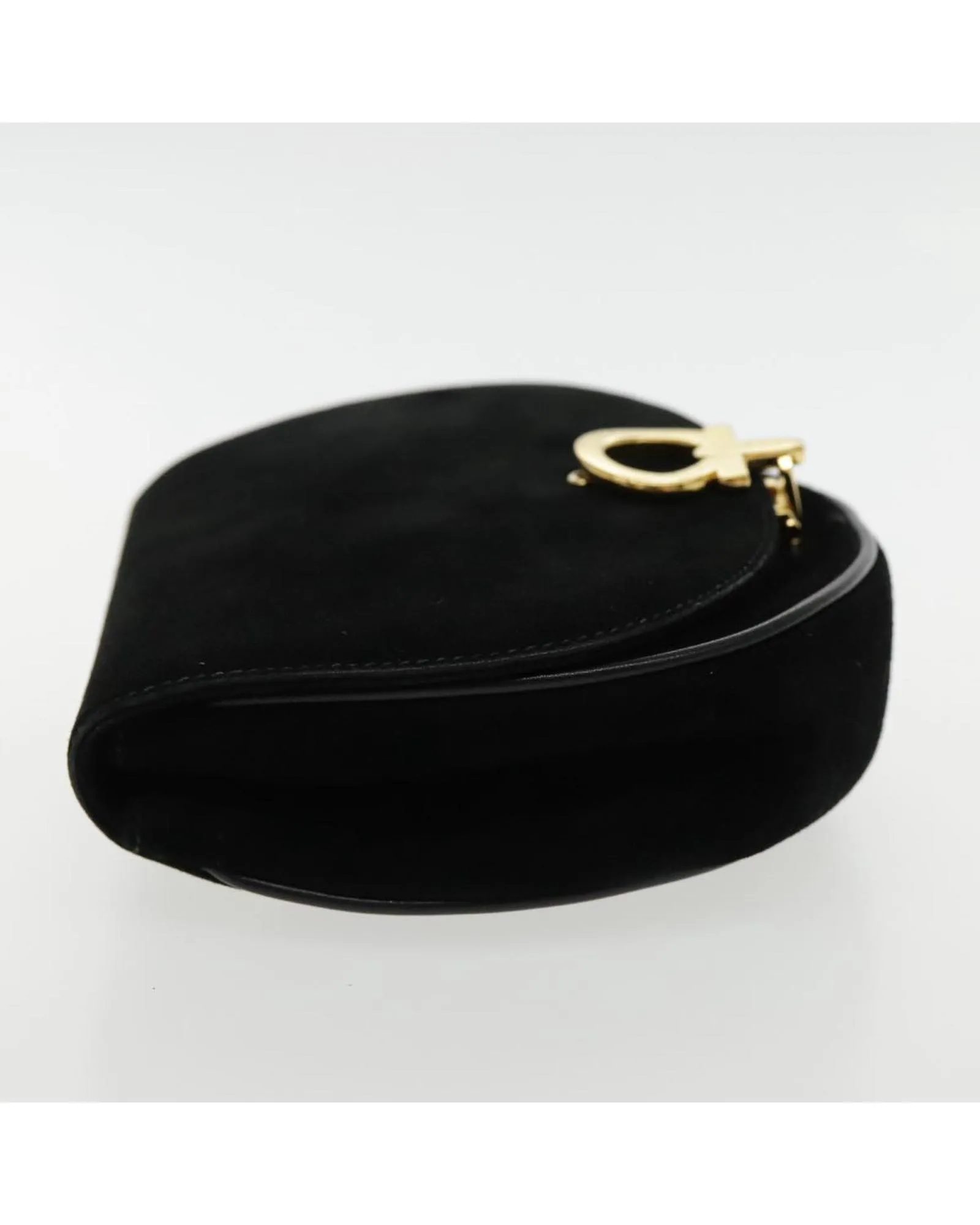 Preloved Suede Shoulder Bag Chain Strap- Black 3 Preloved Suede Shoulder Bag Chain Strap- Black