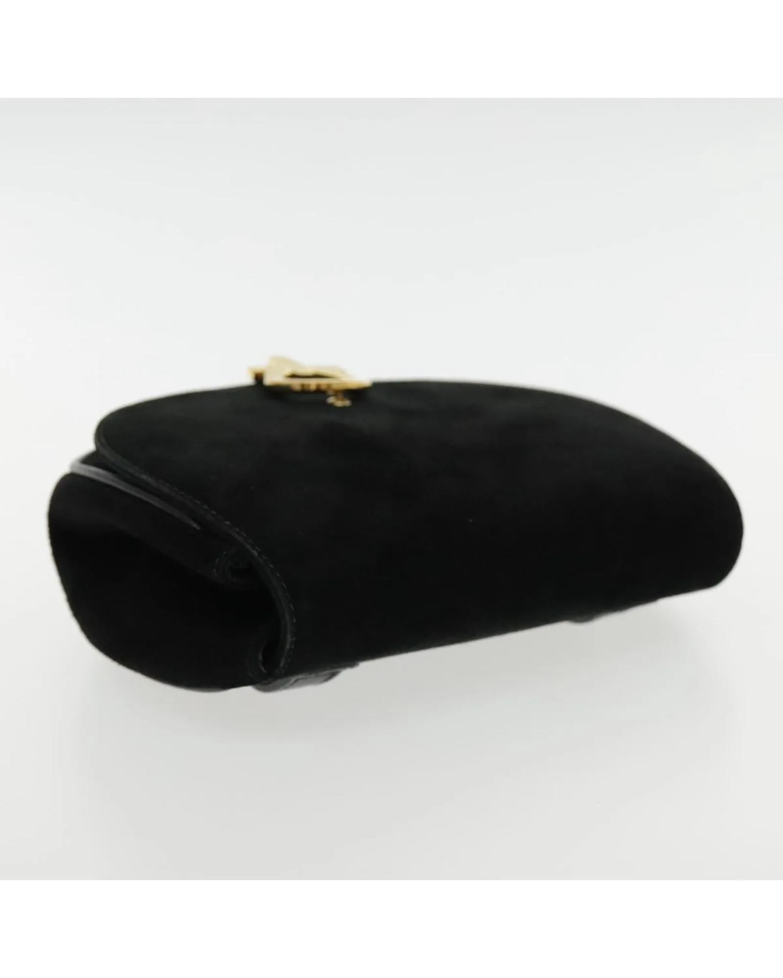 Preloved Suede Shoulder Bag Chain Strap- Black 6 Preloved Suede Shoulder Bag Chain Strap- Black