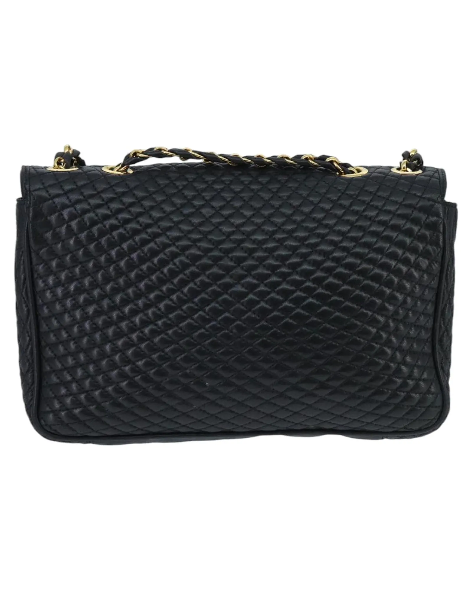 Preloved Quilted Leather Chain Shoulder Bag- Black 2 Preloved Quilted Leather Chain Shoulder Bag- Black