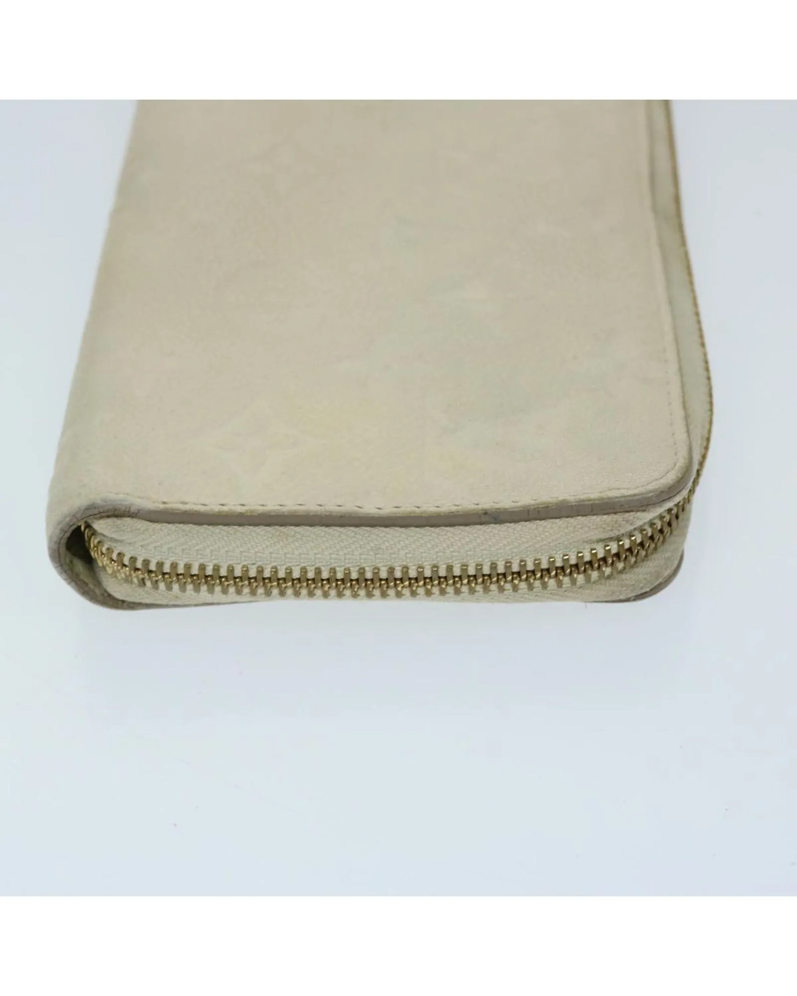 Preloved ZipAround Leather Wallet- White Long Wallets 3 Preloved ZipAround Leather Wallet- White Long Wallets