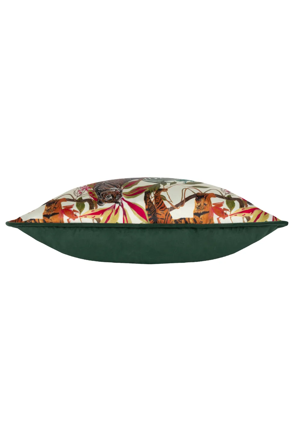 Kali Jungle Tigers Piped Satin Feel Polyester Filled Cushion 3 Kali Jungle Tigers Piped Satin Feel Polyester Filled Cushion