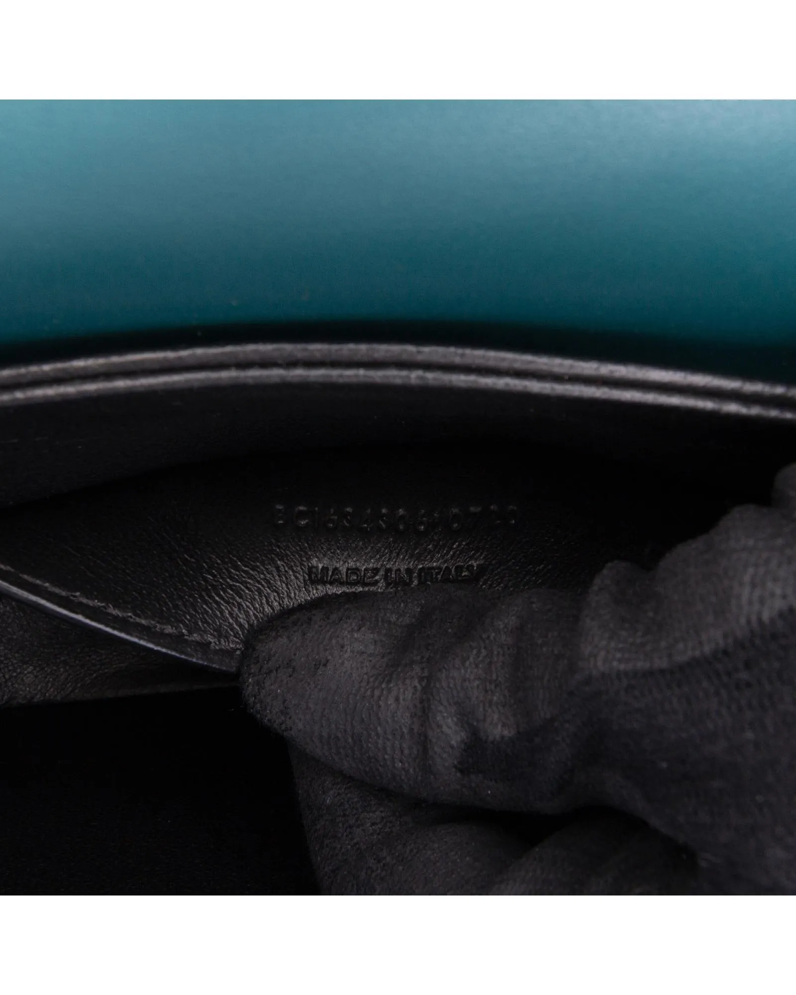 Preloved Cassandra Shoulder Bag Teal Leather- Blue Crossbody 7 Preloved Cassandra Shoulder Bag Teal Leather- Blue Crossbody