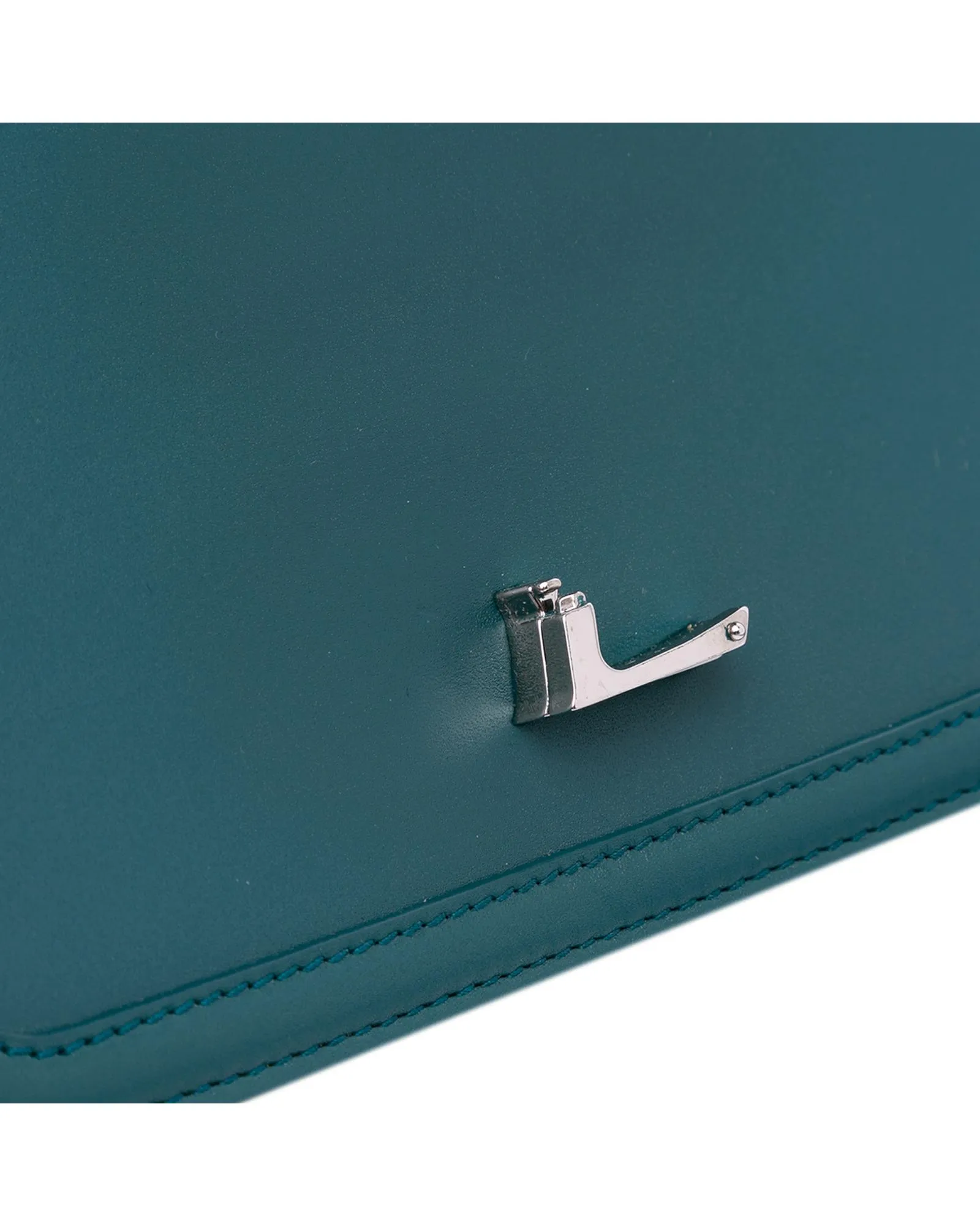 Preloved Cassandra Shoulder Bag Teal Leather- Blue Crossbody 9 Preloved Cassandra Shoulder Bag Teal Leather- Blue Crossbody