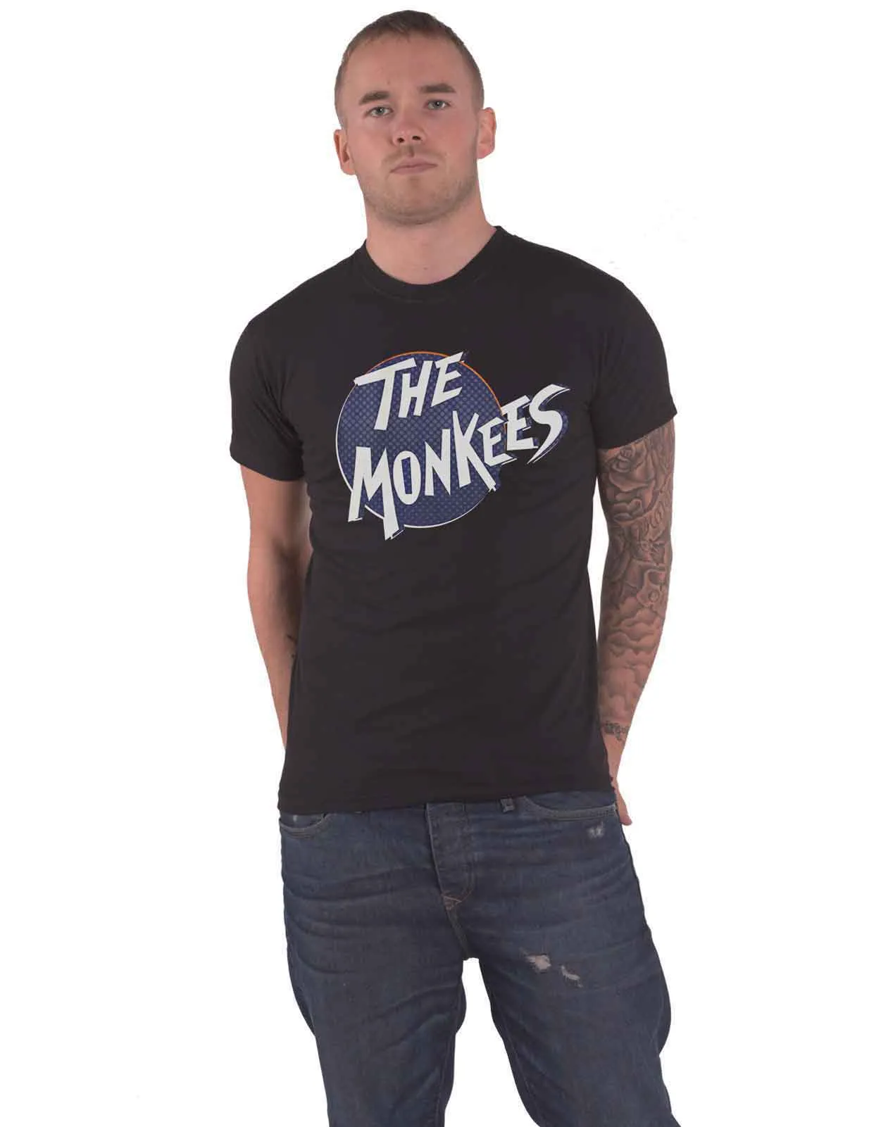 Retro Dot Band Logo T Shirt