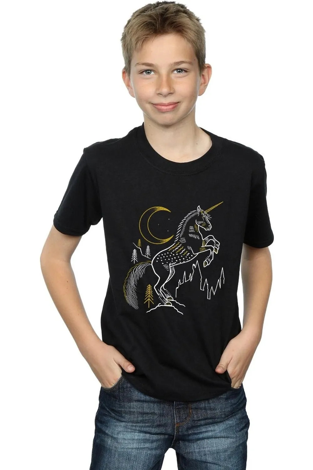 Unicorn Line Art T-Shirt 1 Unicorn Line Art T-Shirt