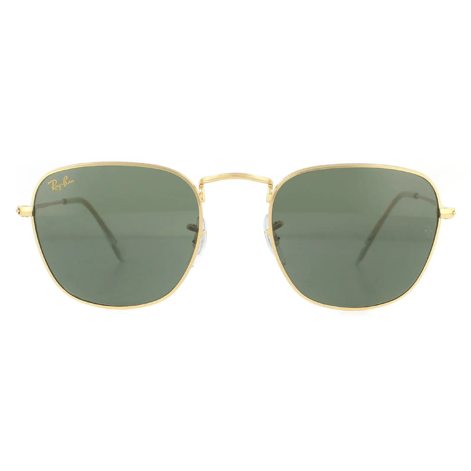 Round Unisex Gold Green G-15 Sunglasses