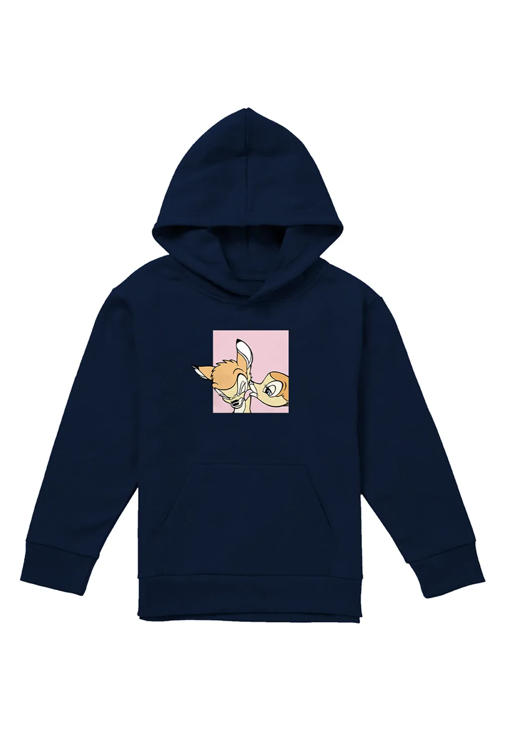 Bambi Kiss Youth Kids Pull-Over Hoodie, Navy