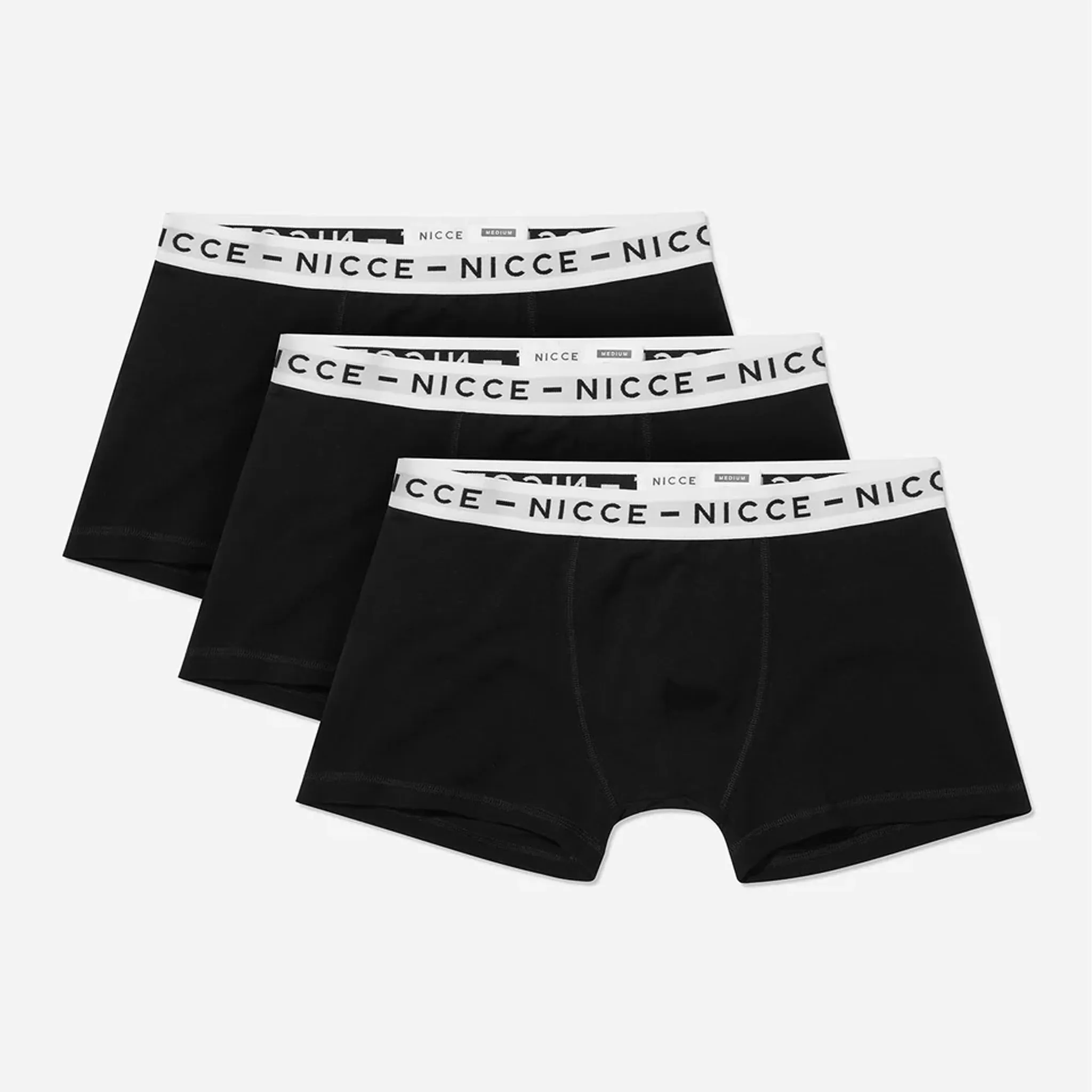 3-Pack Stretch Waist BlackWhite Boxers