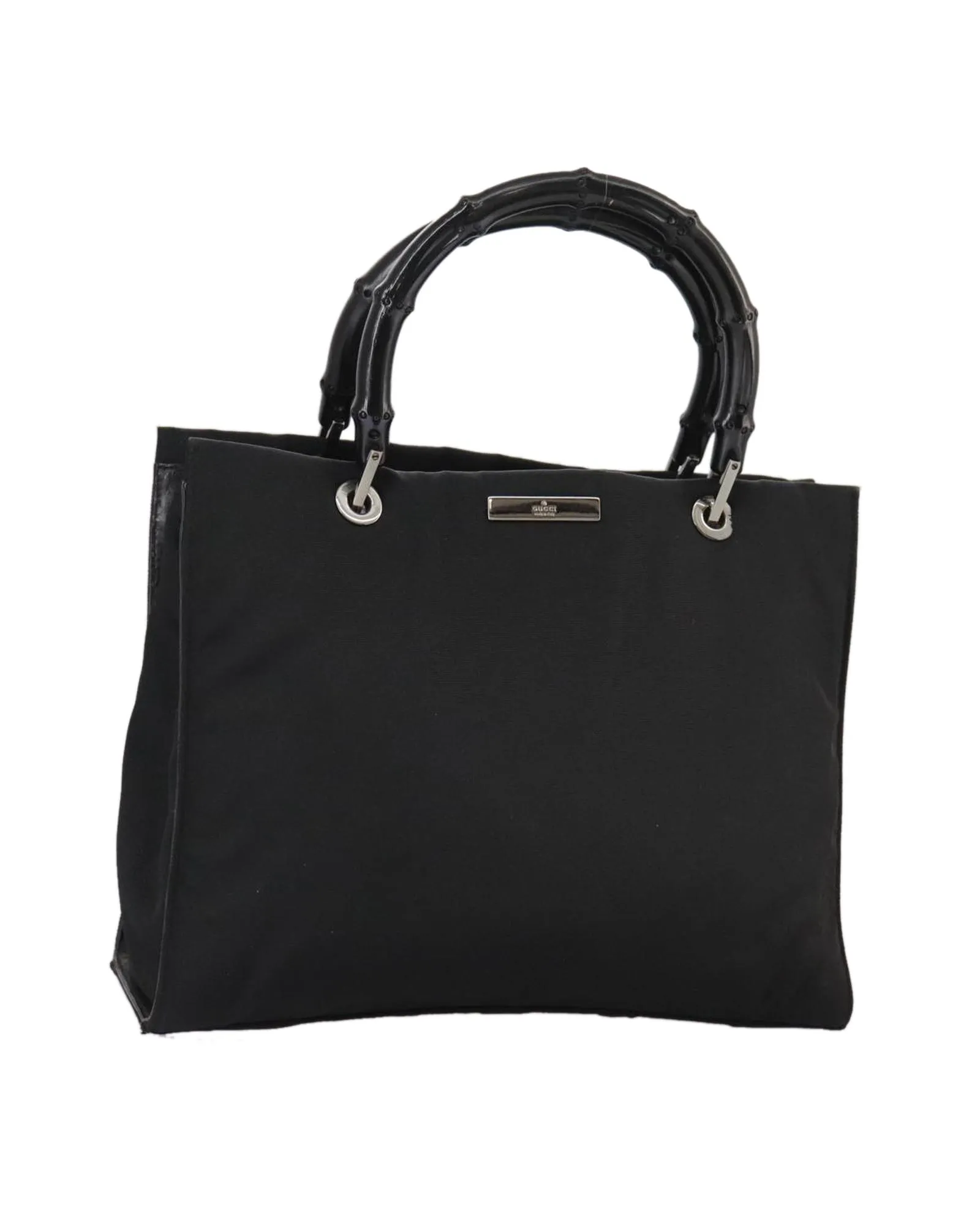 Preloved Bamboo Shopper Tote Medium- Black Handbags 1 Preloved Bamboo Shopper Tote Medium- Black Handbags