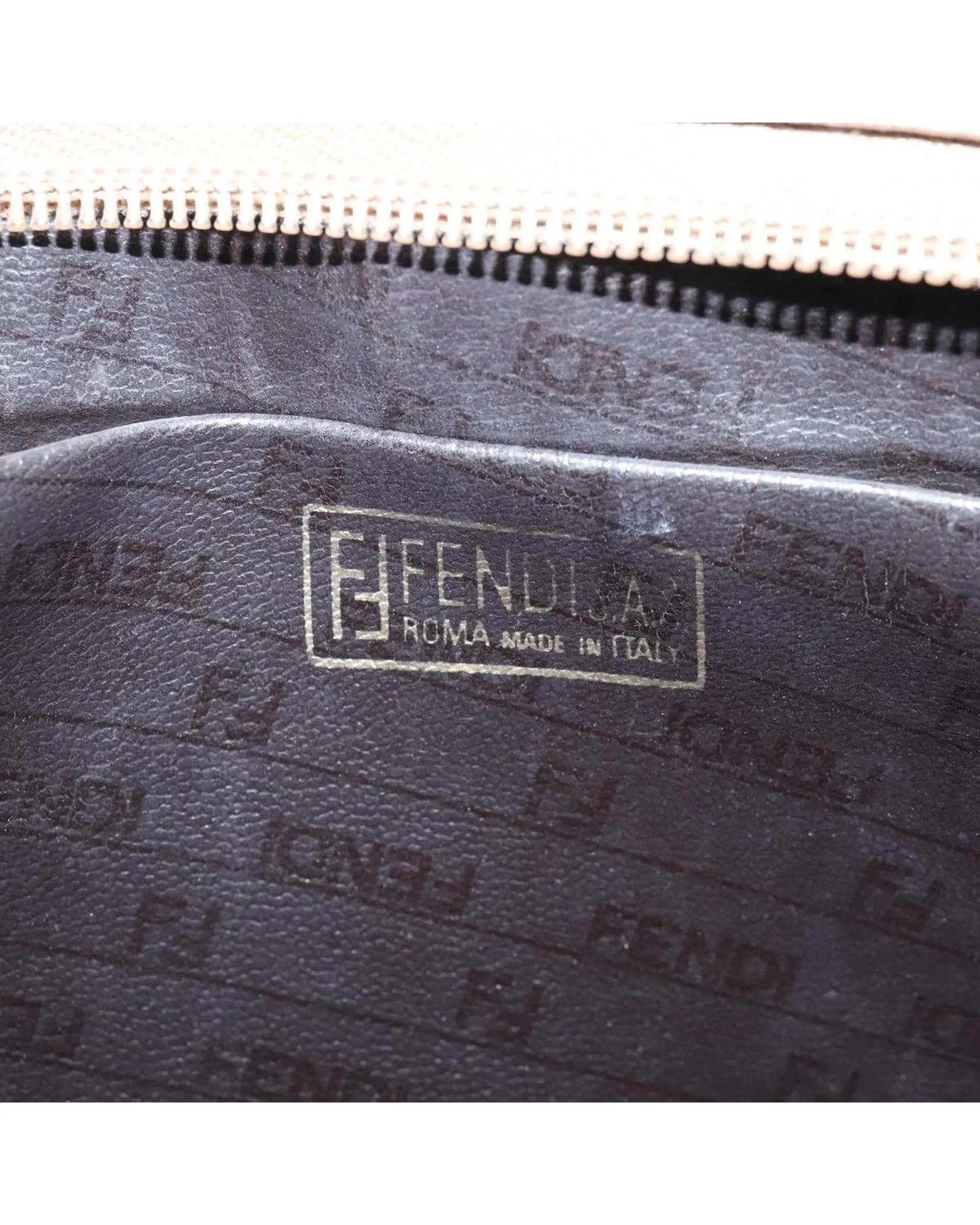 PrelovedFF Logo Cosmetic Travel Bag- Brown Clutches 10 PrelovedFF Logo Cosmetic Travel Bag- Brown Clutches