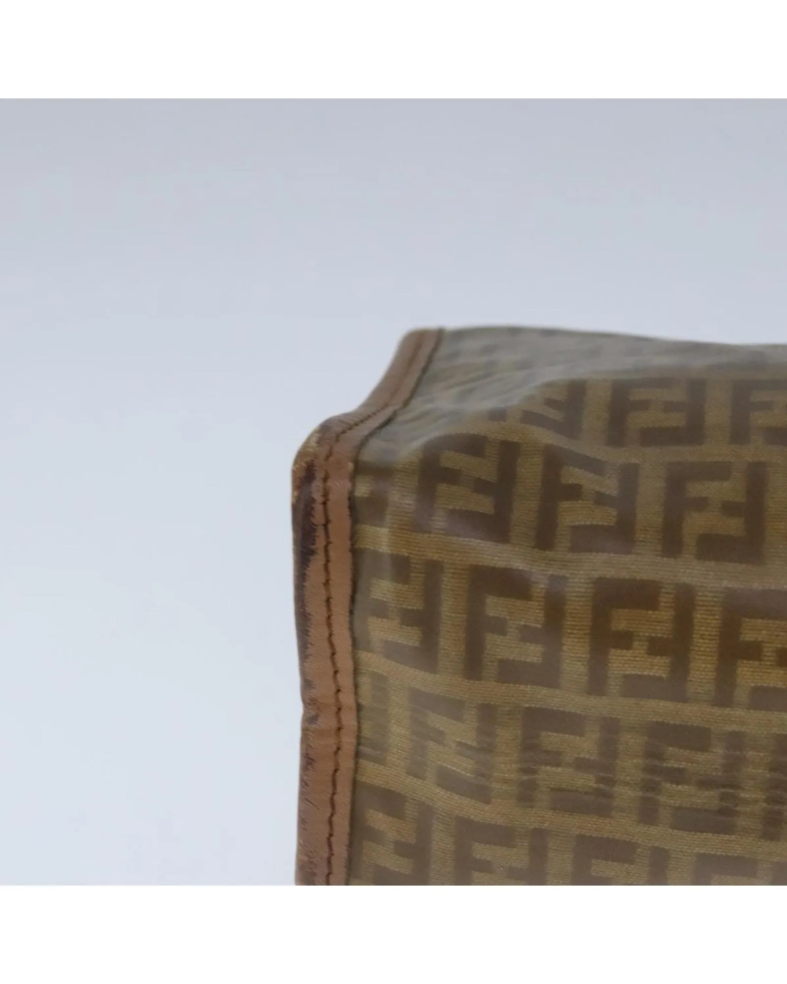 PrelovedFF Logo Cosmetic Travel Bag- Brown Clutches 8 PrelovedFF Logo Cosmetic Travel Bag- Brown Clutches